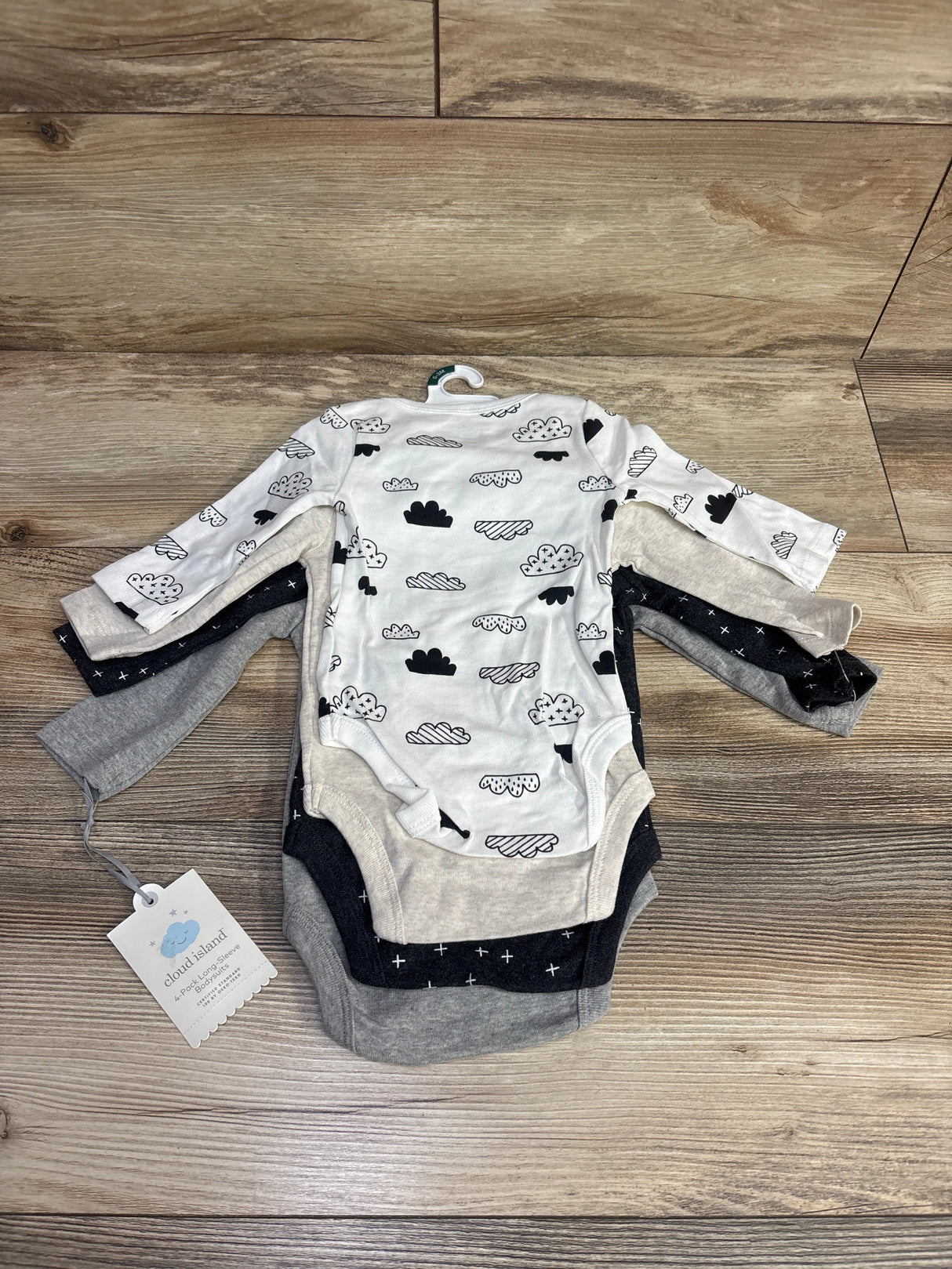 NEW Cloud Island 3pk Hello Sunshine Bodysuit Set White sz 0-3m