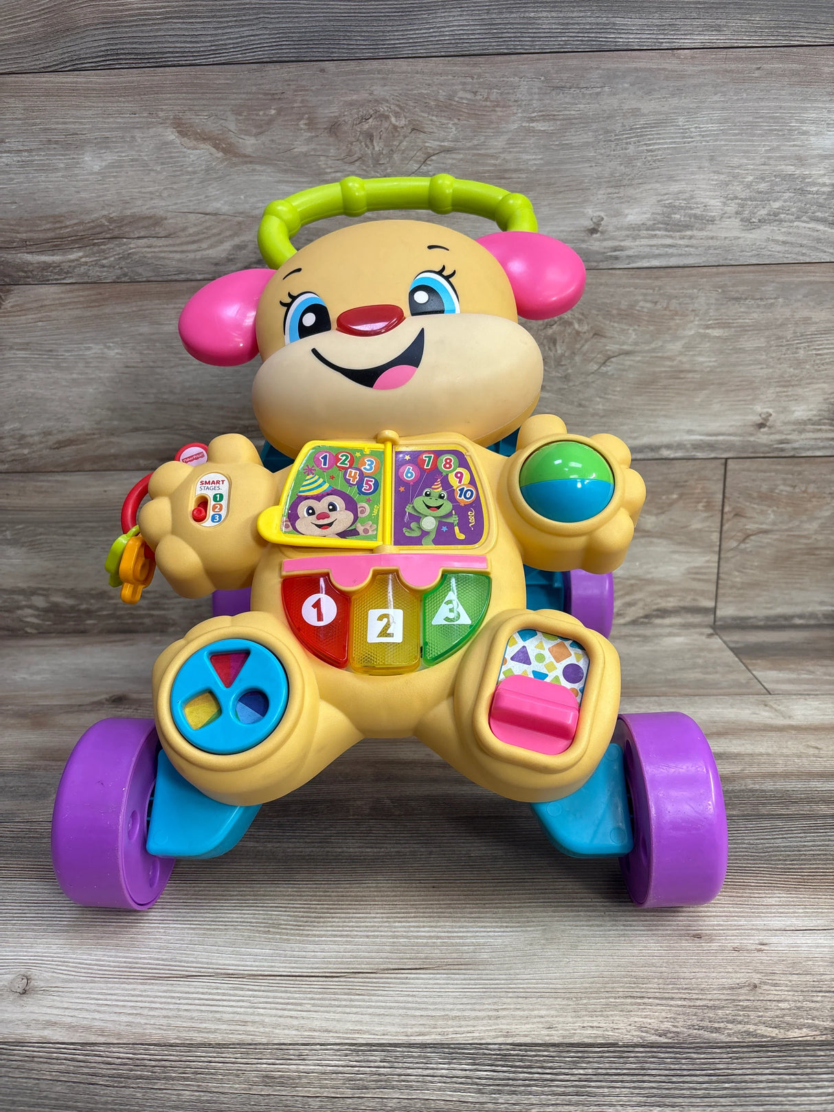 Fisher Price Laugh and Learn Smart Stages Learn With Puppy Walker Pink