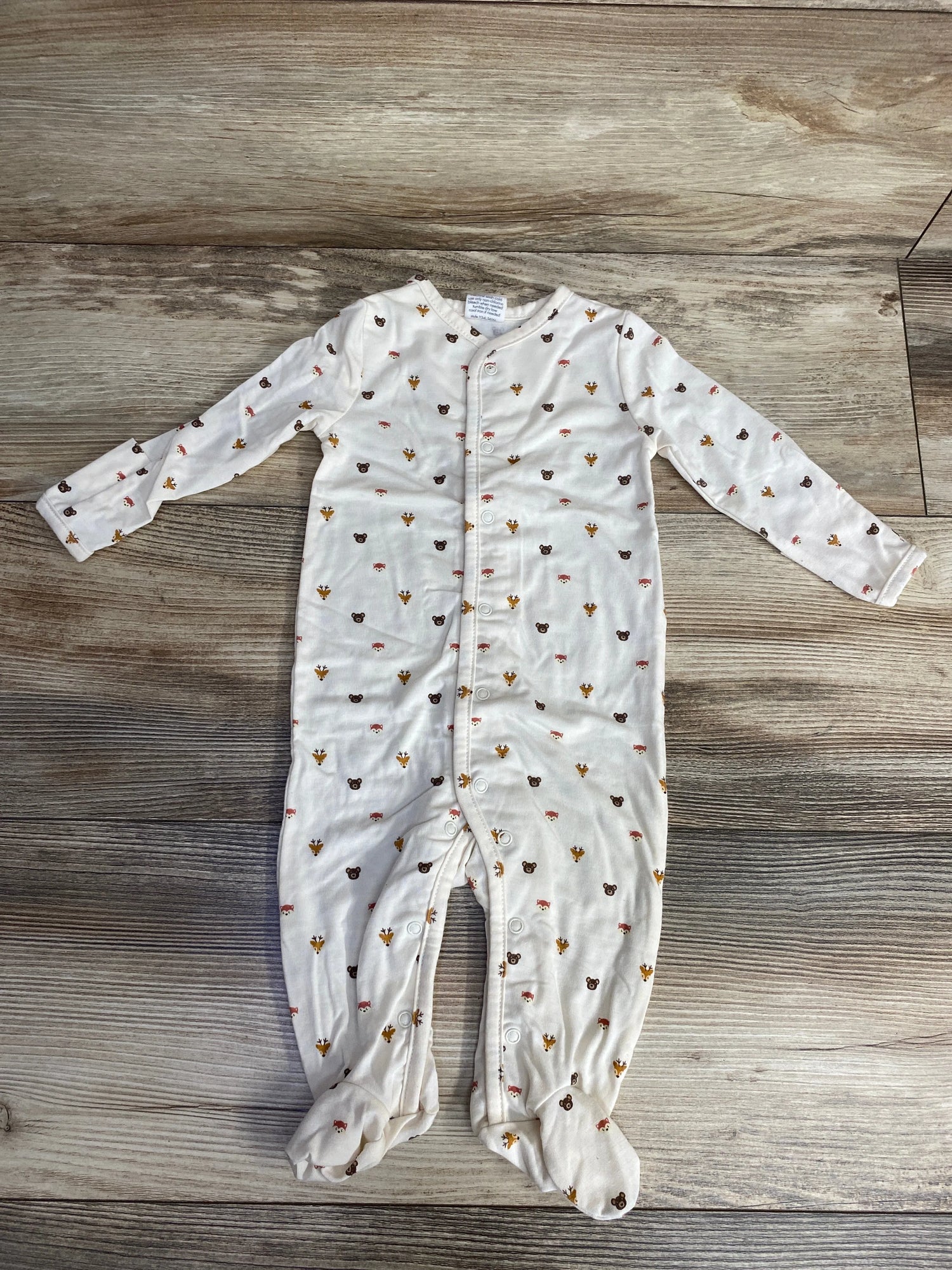 Starting Out Animal Print Sleeper Cream sz 3m