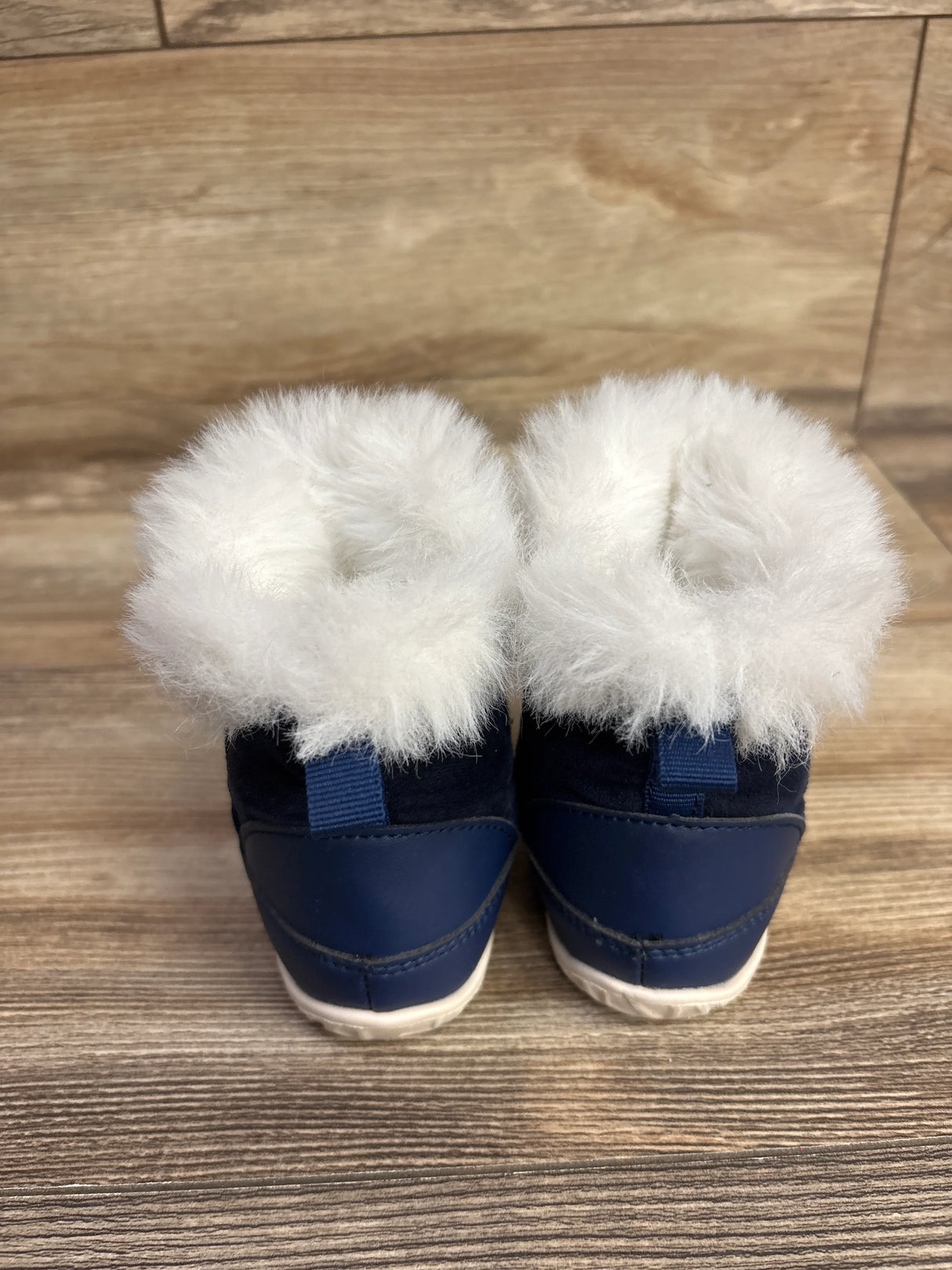 FEETCITY Faux-Fur Lined Boots Navy sz 5c