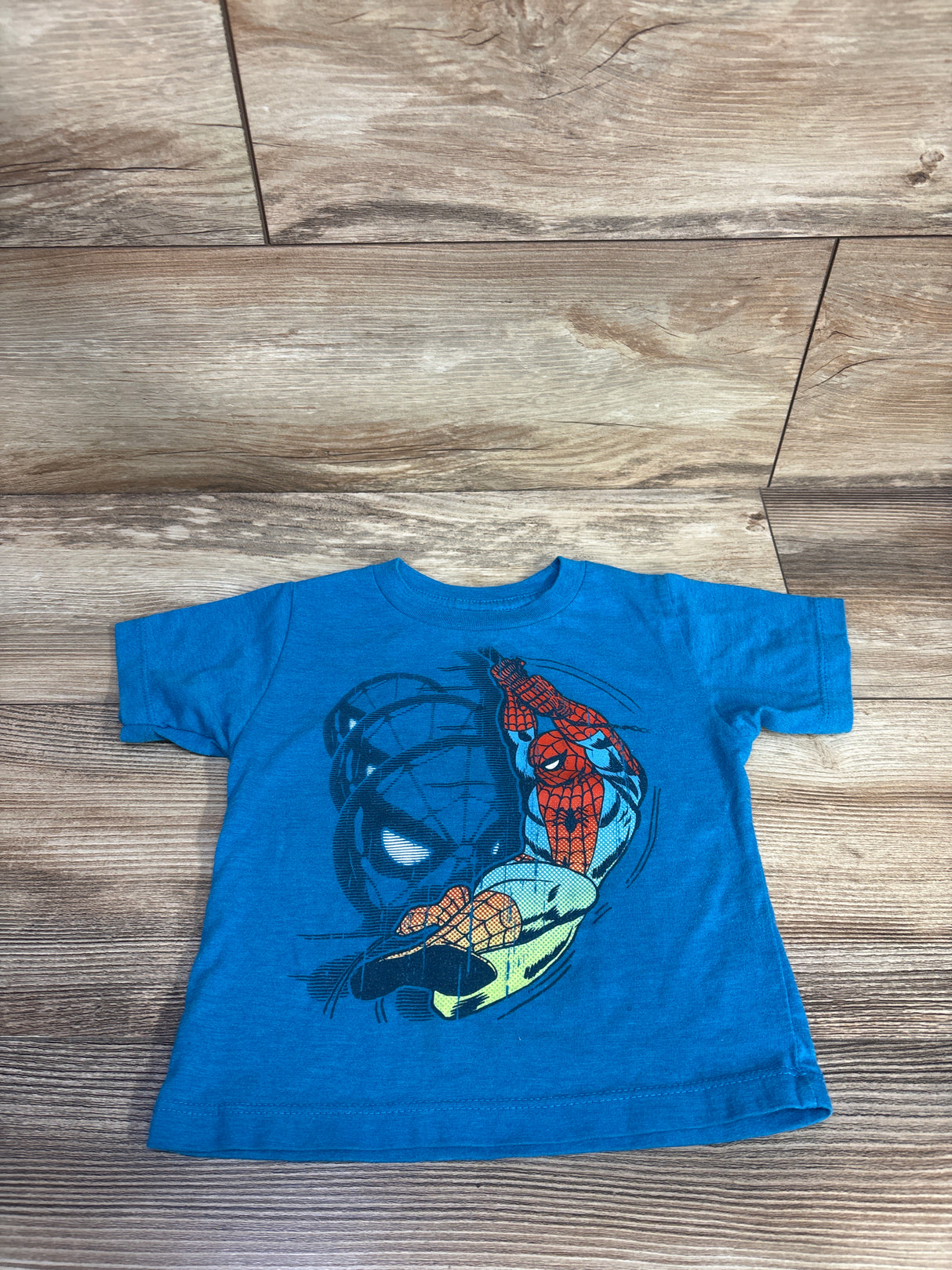 Marvel Comic Spider-Man Shirt Blue sz 18m