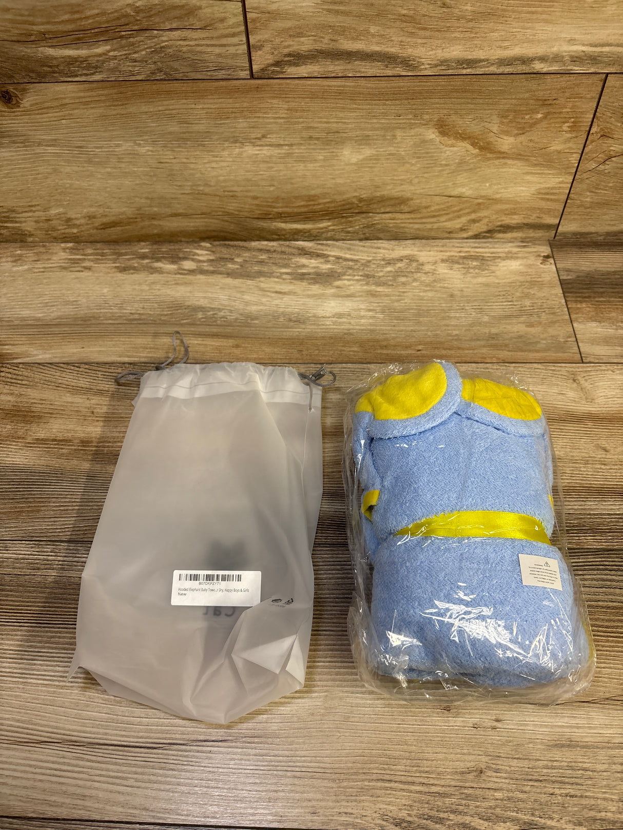 NEW Eco Baby Hooded Elephant Towel Blue