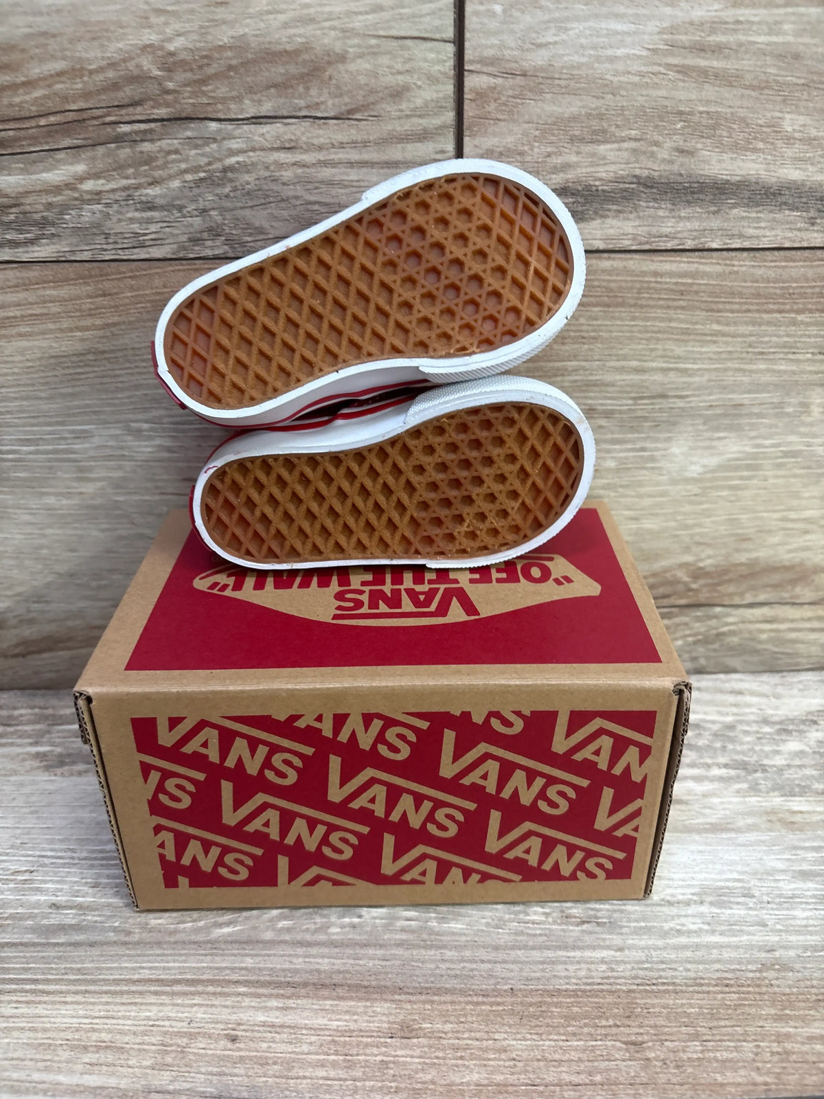 NEW Vans Authentic Lace-Up Sneakers Red sz 3.5c