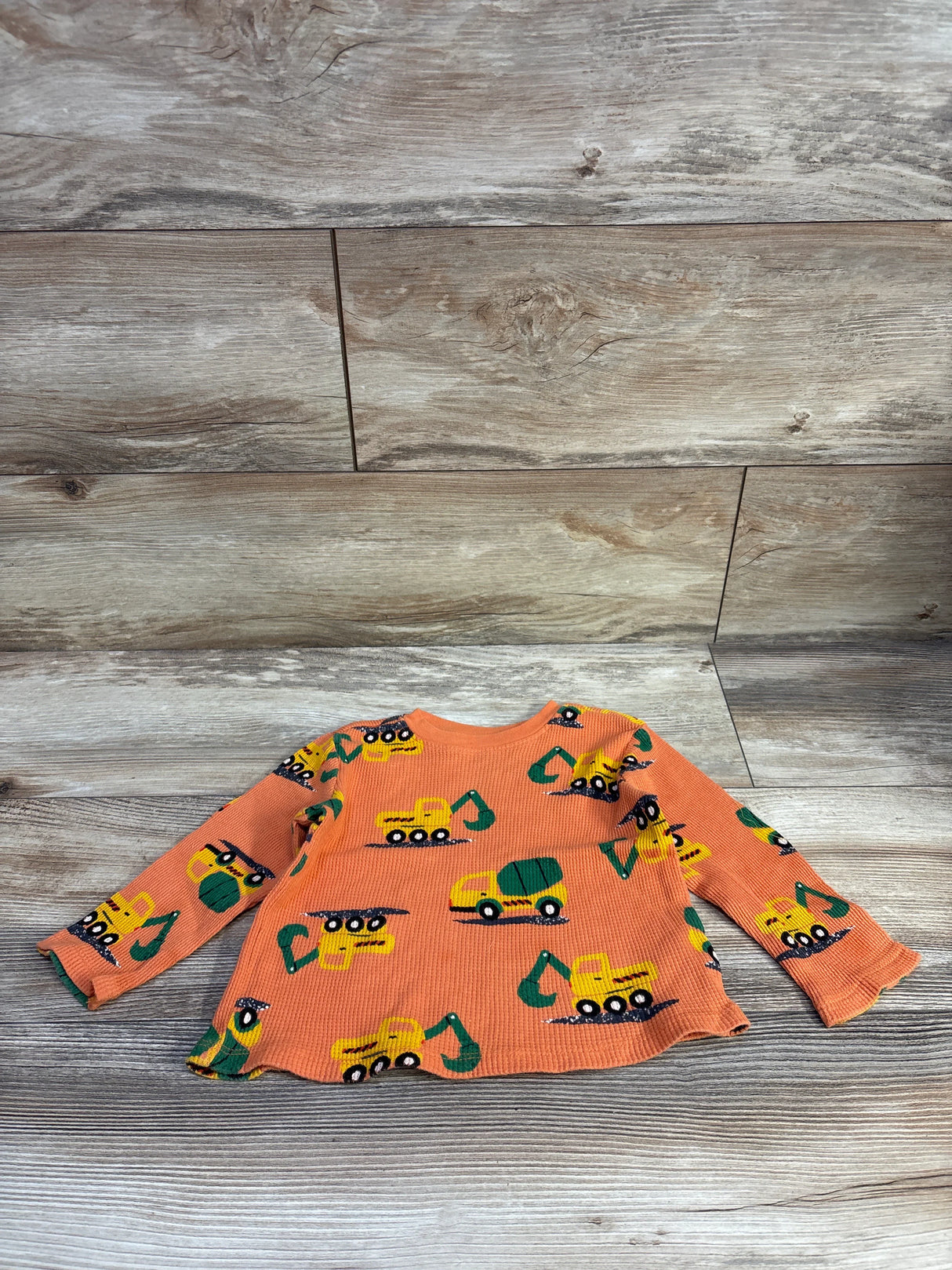 Old Navy Waffle Knit Shirt Orange sz 18-24m