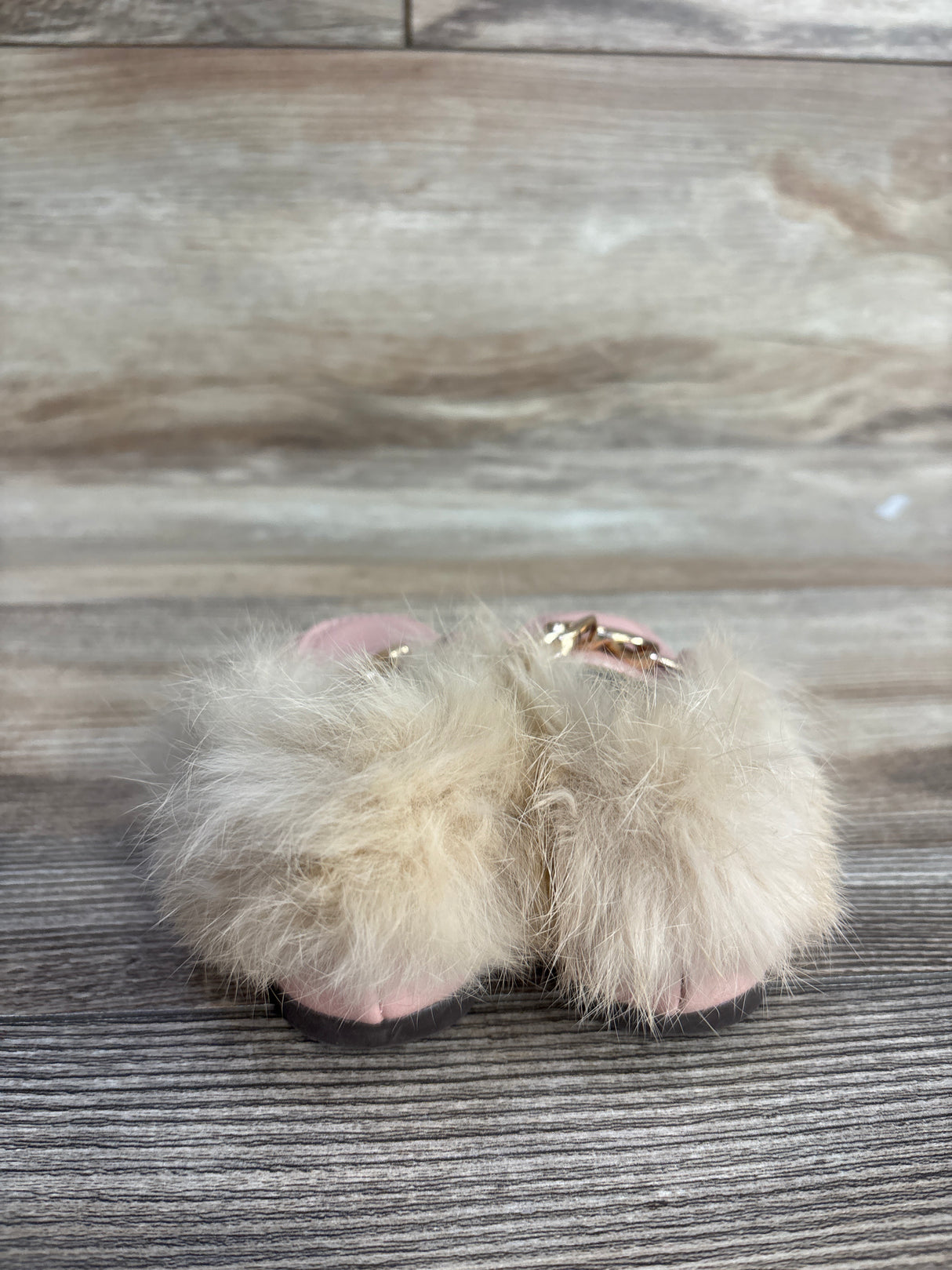 Faux Fur Dress Shoes Loafers Pink sz 5c