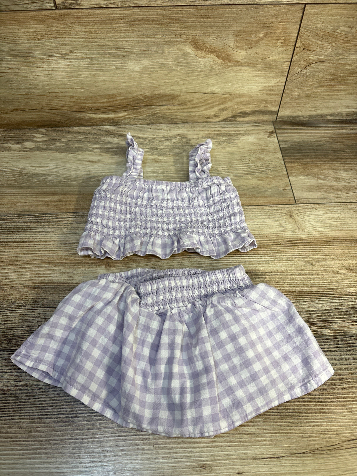 Old Navy Tank Top & Skort 2pc Set Purple sz 0-3m