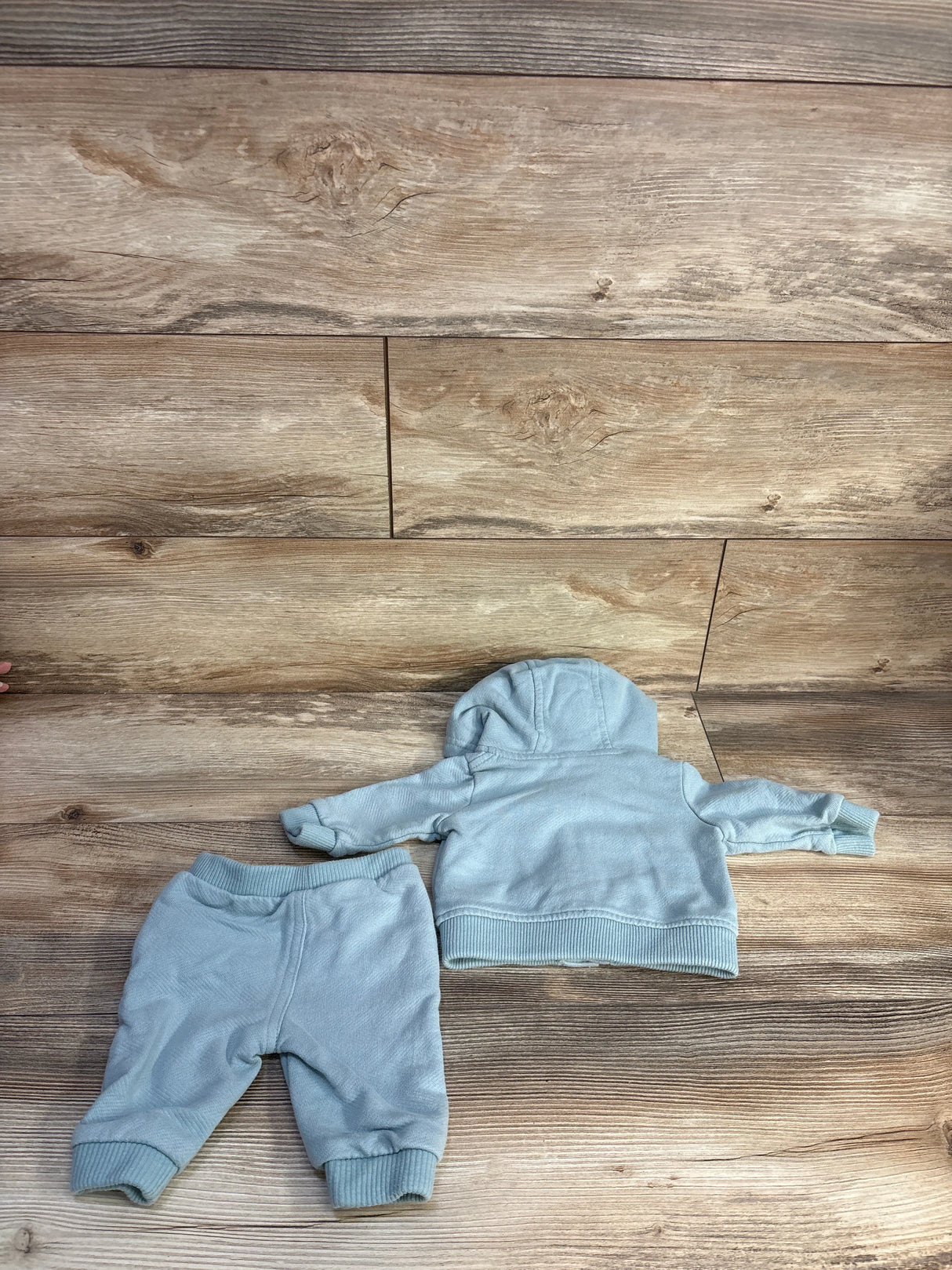 Little Lad 2pc Button-Up Jacket & Joggers Set Blue sz 0-3m