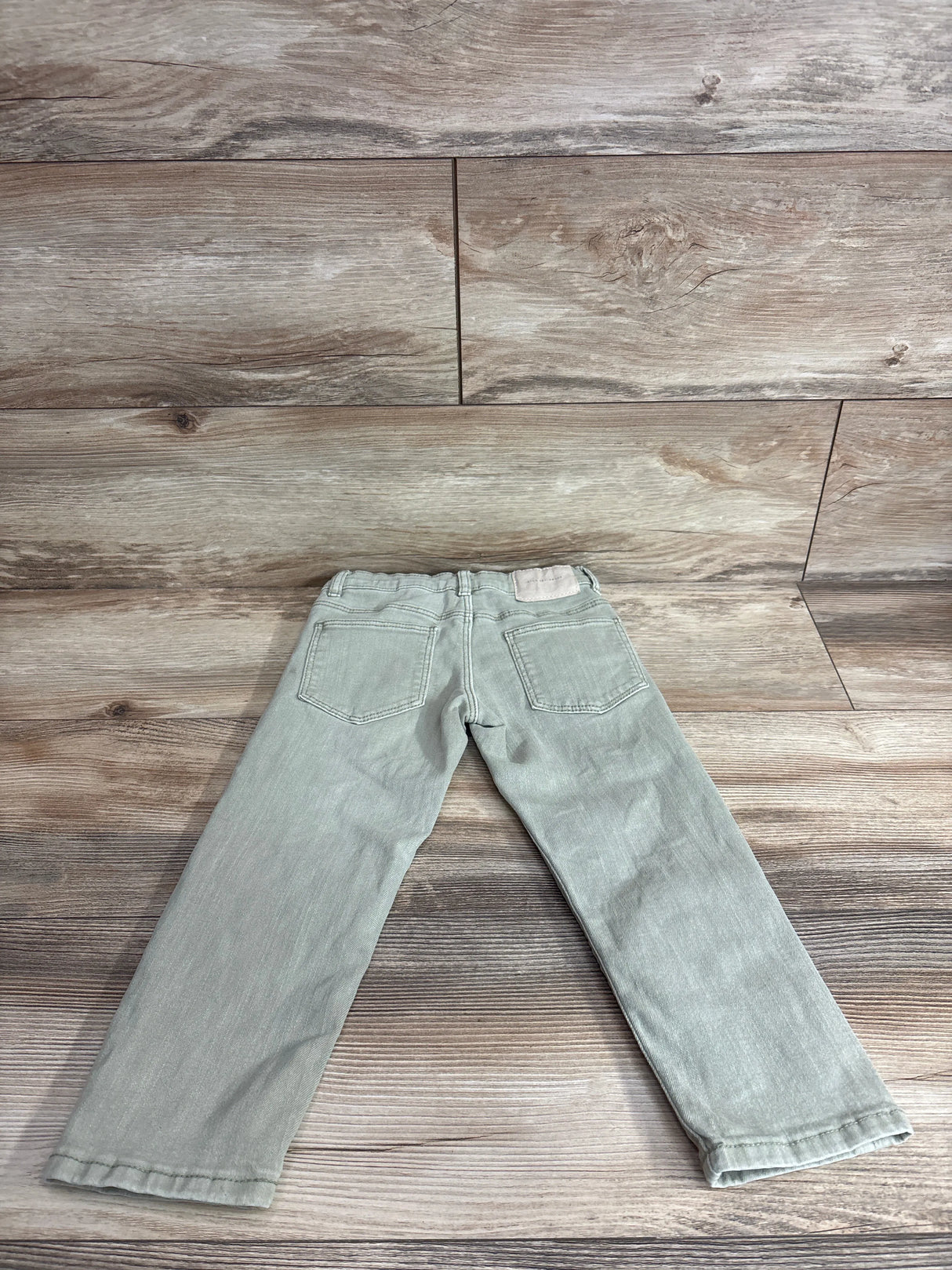 Zara The Regular Denim Jeans Green sz 4T