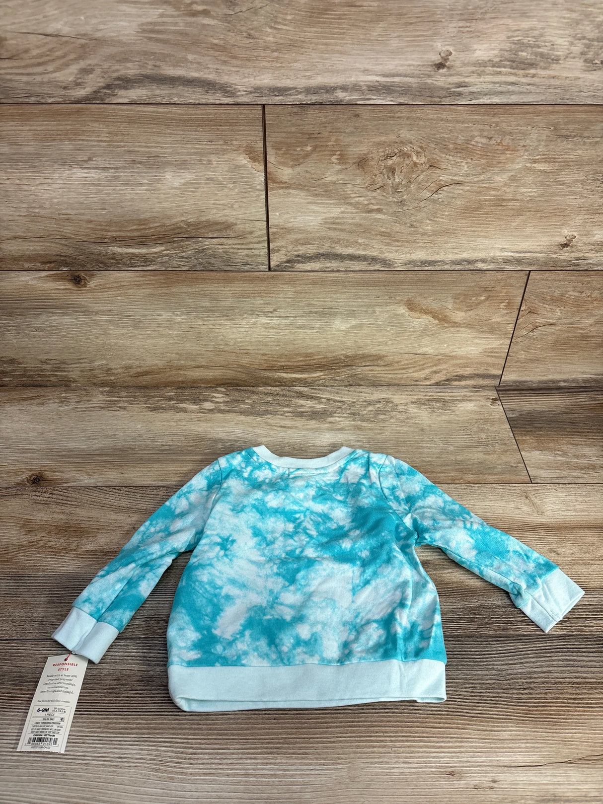 NEW Cat & Jack Tie-Dye Sweatshirt Blue sz 6-9m