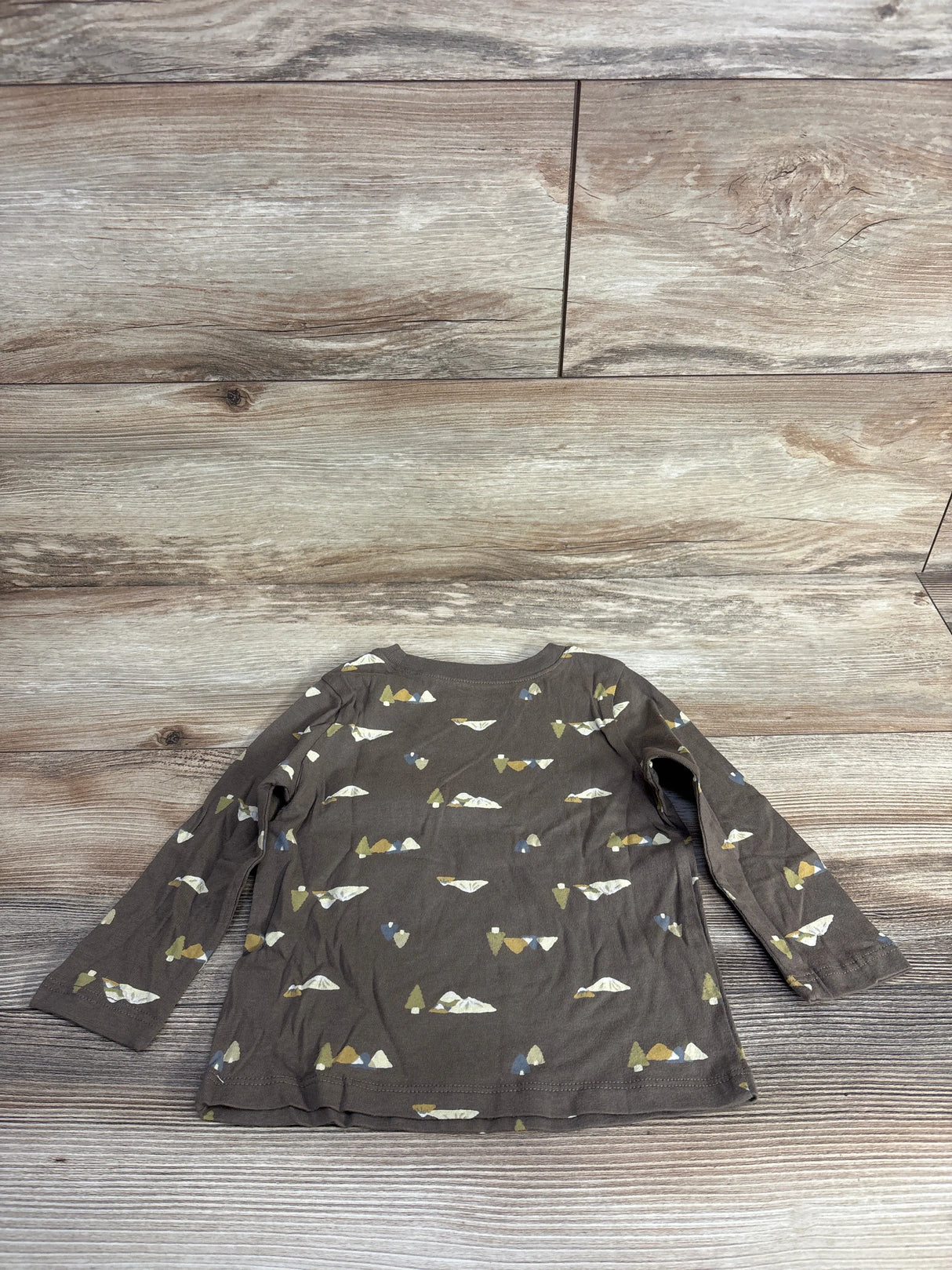 NEW Old Navy Mountain Print Brown Shirt sz 18-24m