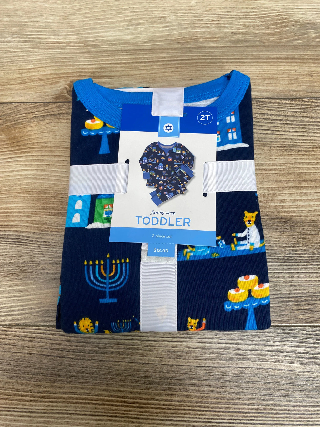 NEW Wondershop 2pc Hanukkah Pajama Lions Nav Set sz 2T - Me n Mommy To Be