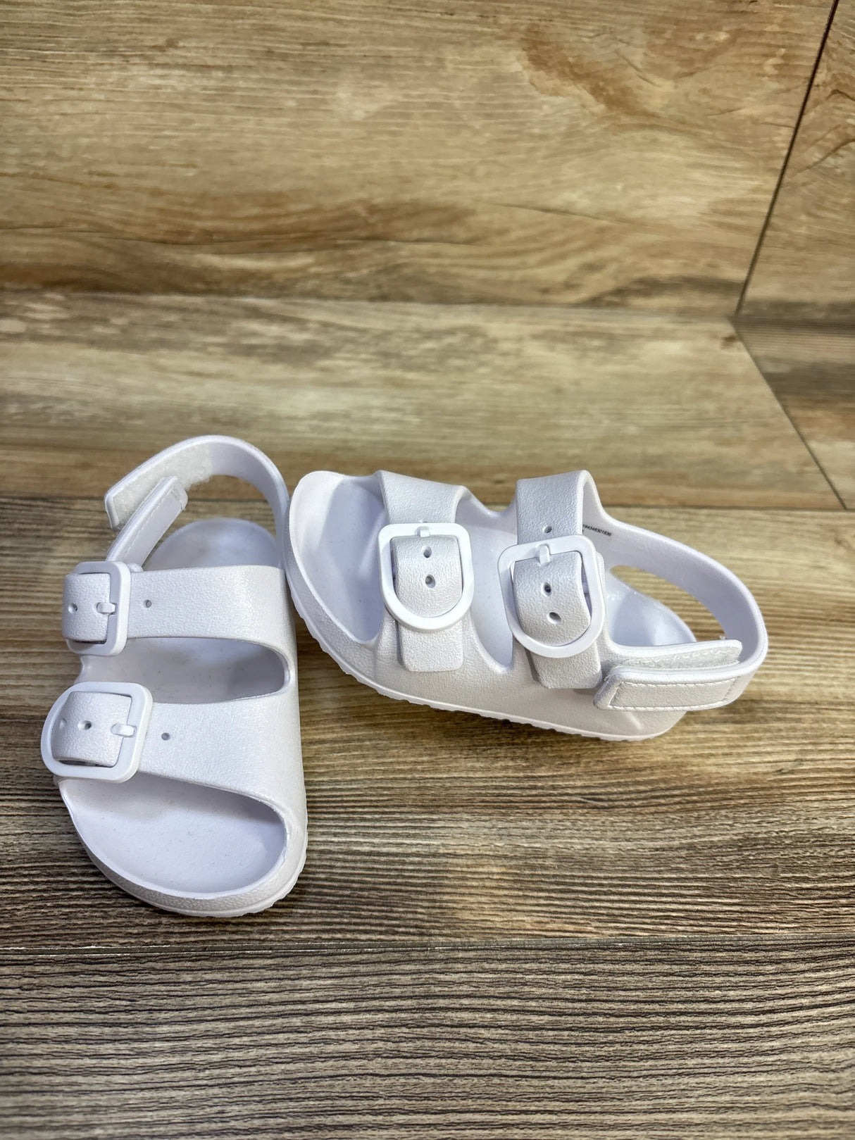 Wonder Nation Two Buckle Sandals White sz 5-6c