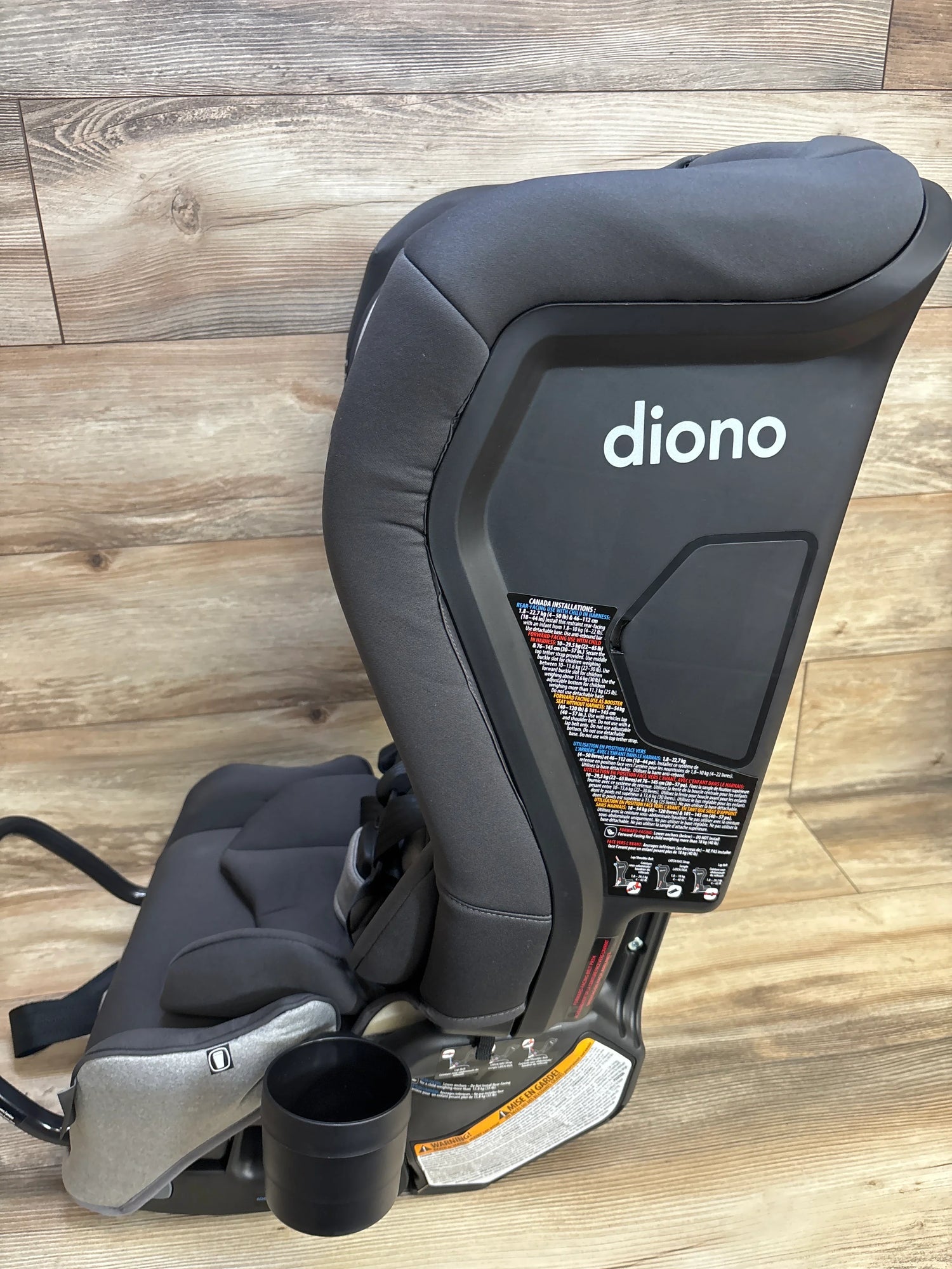 NEW Diono Radian 3RXT SafePlus All-in-One Convertible Car Seat in Grey Slate 4-120lbs