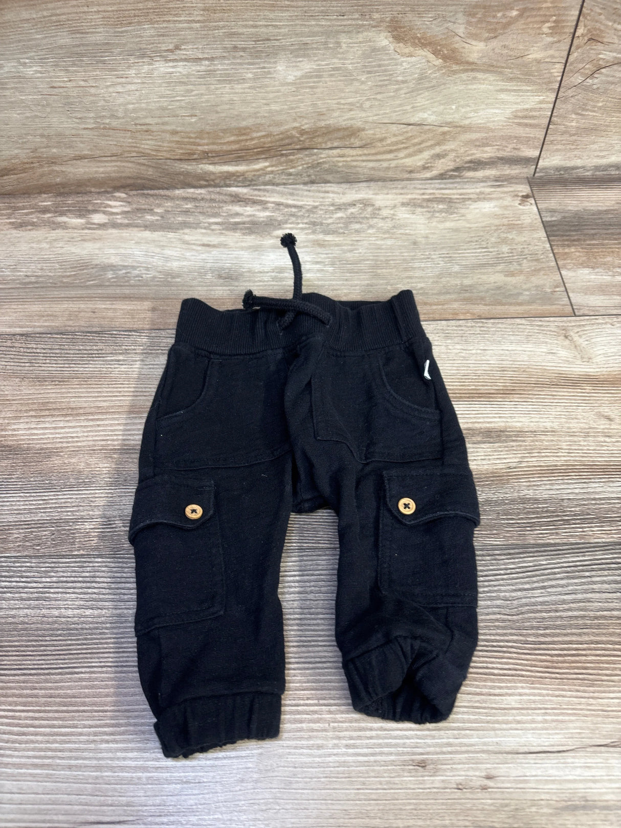 Honest Baby Easy Fit Cargo Sweatpants Black sz 0-3m