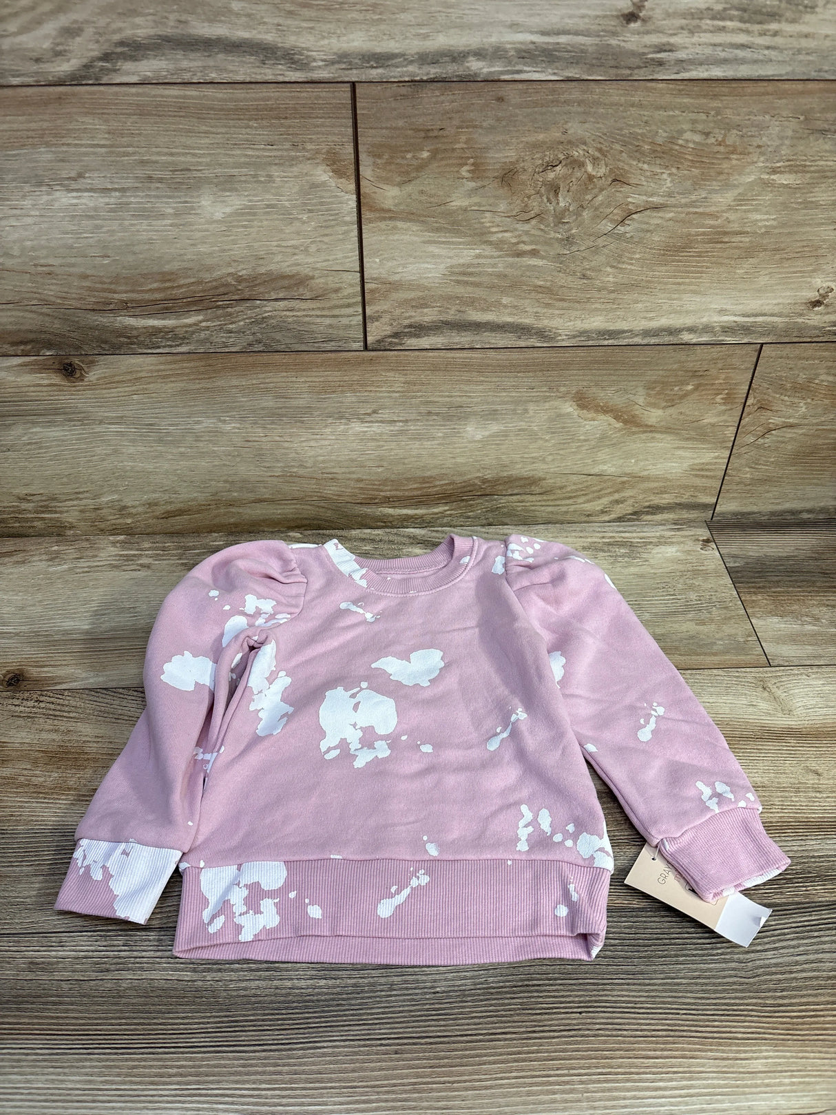 NEW Grayson Mini Puff Sleeve Sweatshirt Pink sz 2T