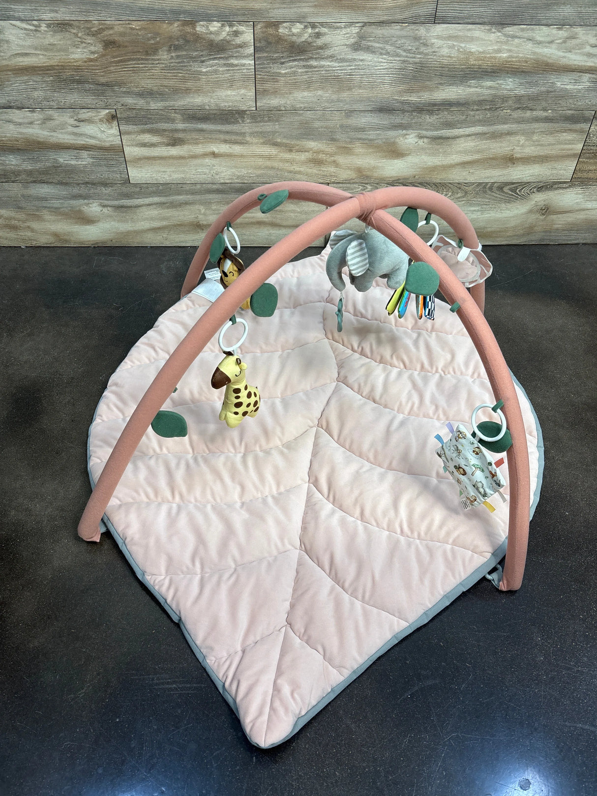 Blissful Diary Play Gym Activity Mat Pink Leaf