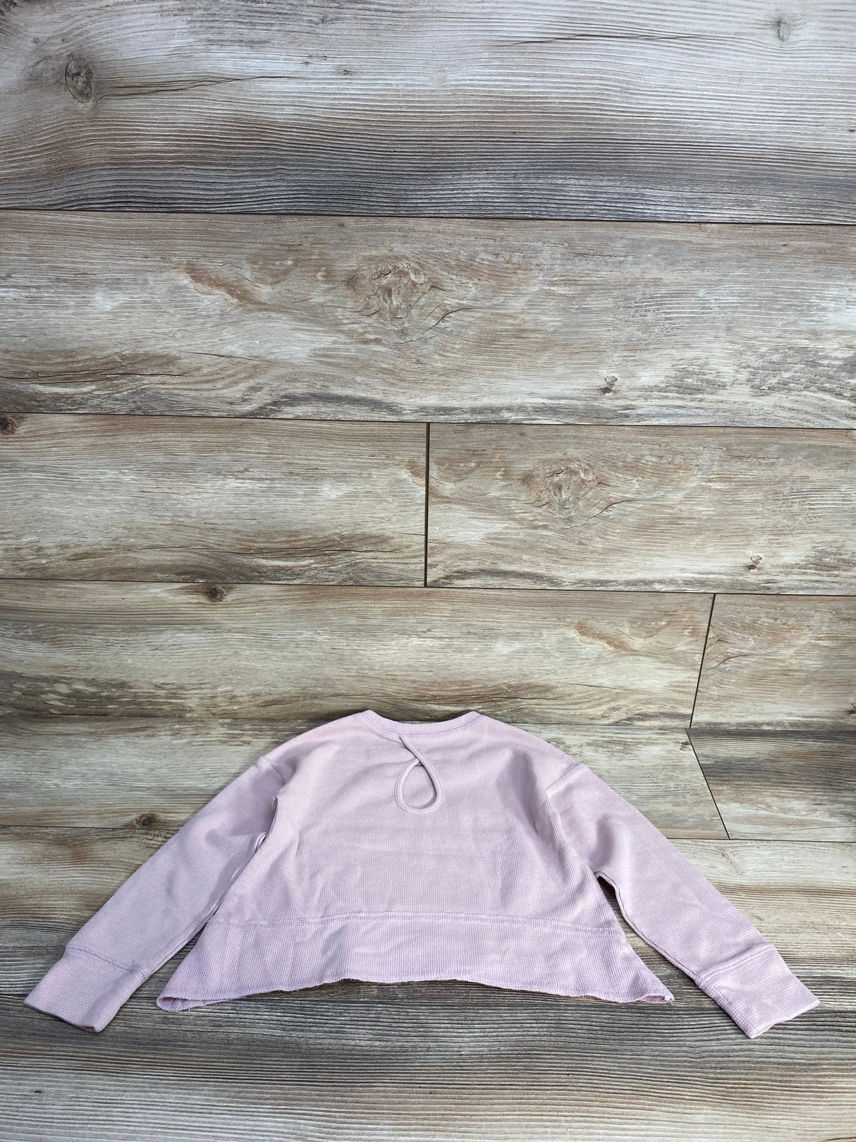 OshKosh Waffle Knit Shark Bite Shirt Pink sz 5T