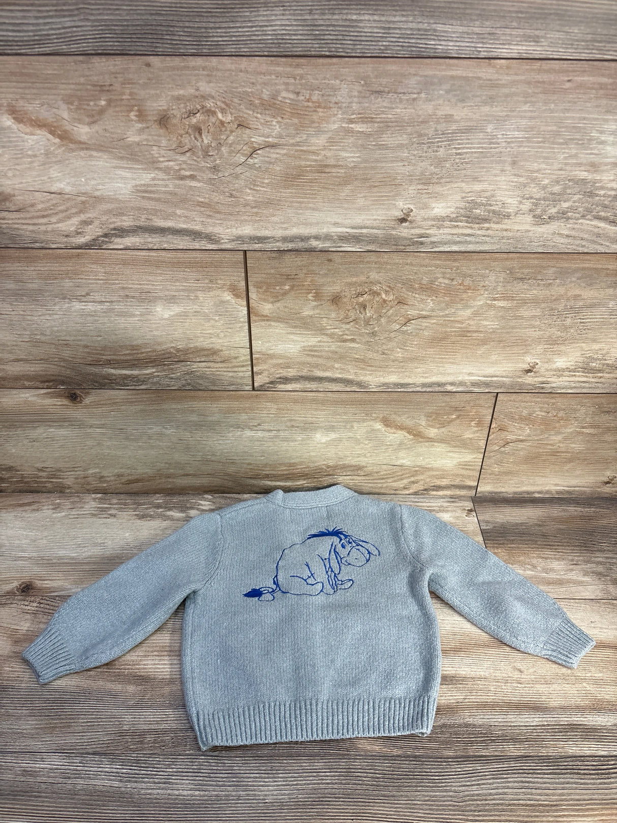 Old Navy x Disney Eeyore Embroidered Cardigan Sweater Grey sz 18-24m