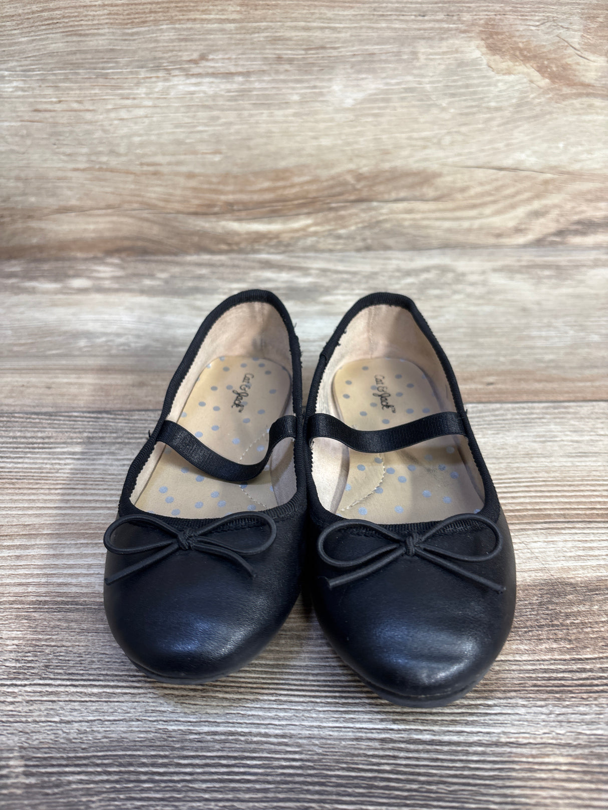 Cat & Jack Nora Slip-On Ballet Flats Black sz 10c