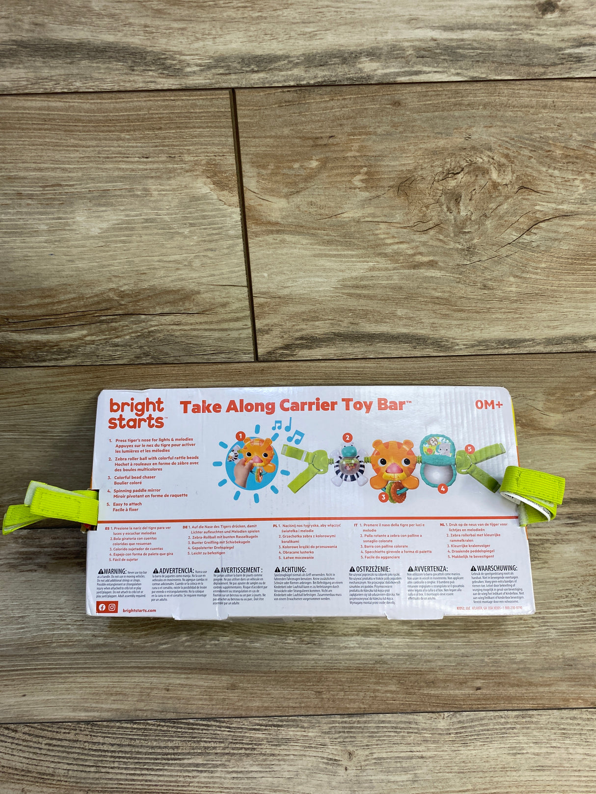 NEW Bright Starts Take Along Carrier Toy Bar