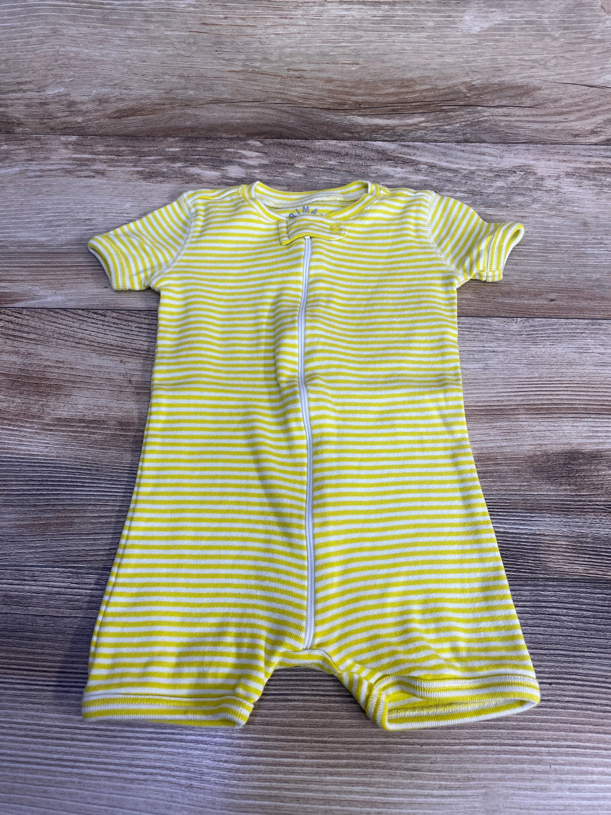 Primary Striped Sleep Romper Yellow sz 9-12m - Me n Mommy To Be