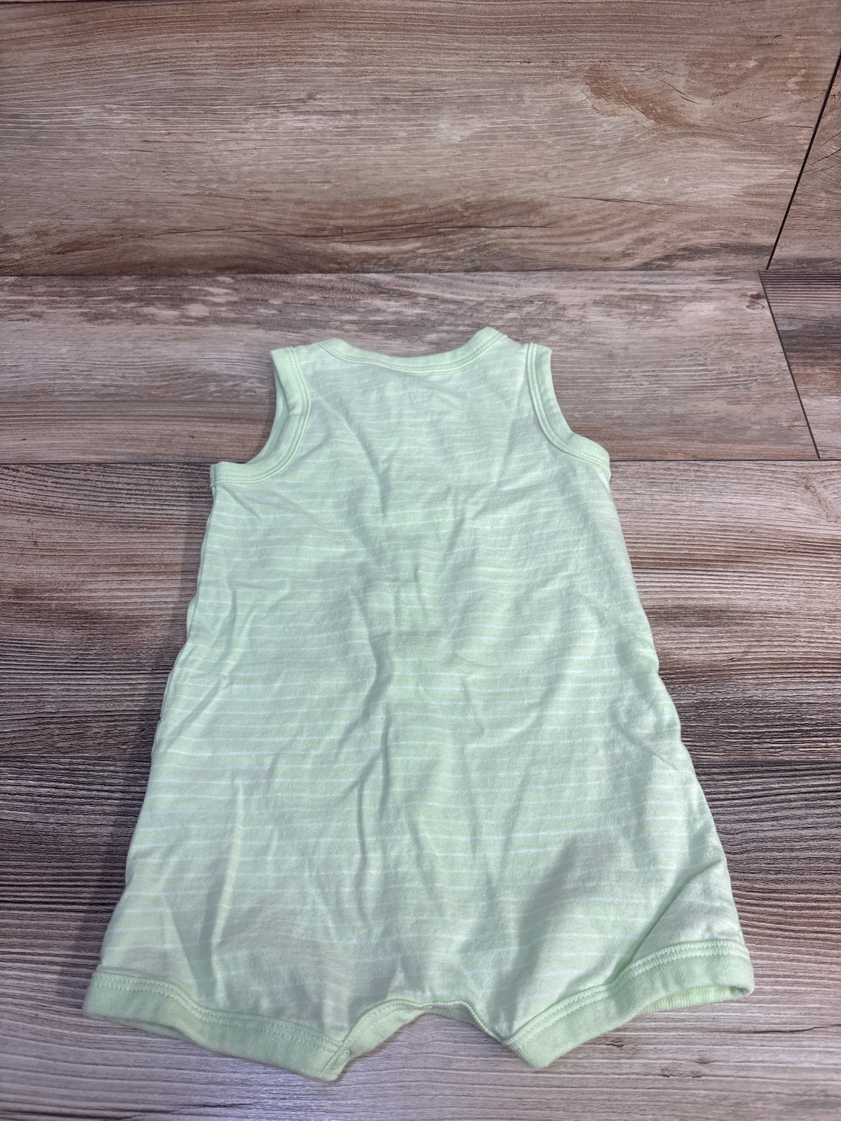 Carter's Button-Front Shortie Romper Lime sz 9m