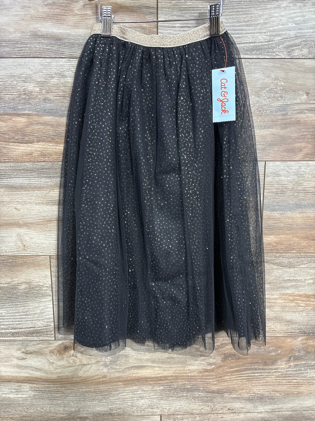 NEW Cat & Jack Tulle Metallic Skirt Black sz 4-5T