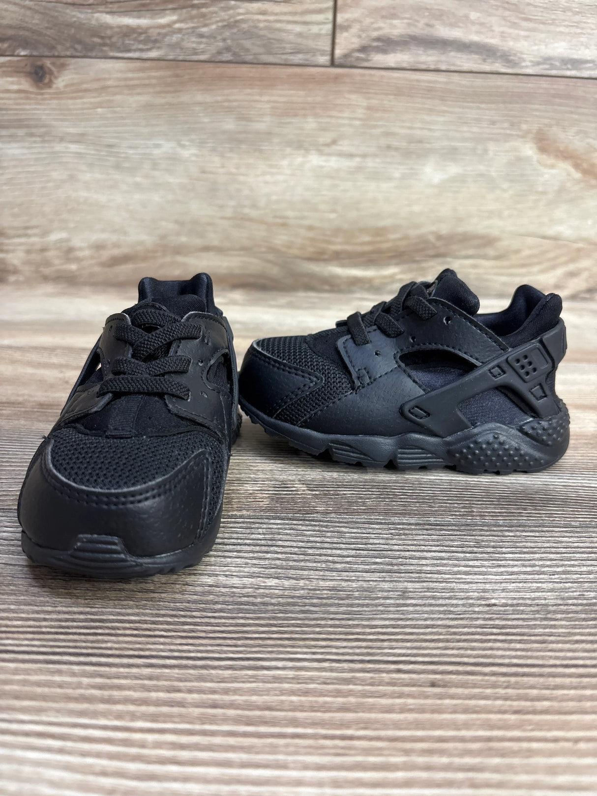 Nike Air Huarache Run TD Triple Black 6c