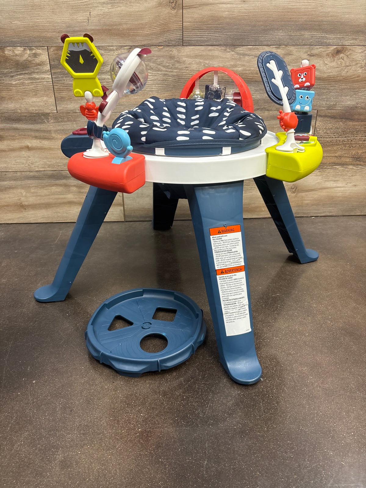 Fisher Price 3-in-1 Spin & Sort Activity Center in Navy Dashes