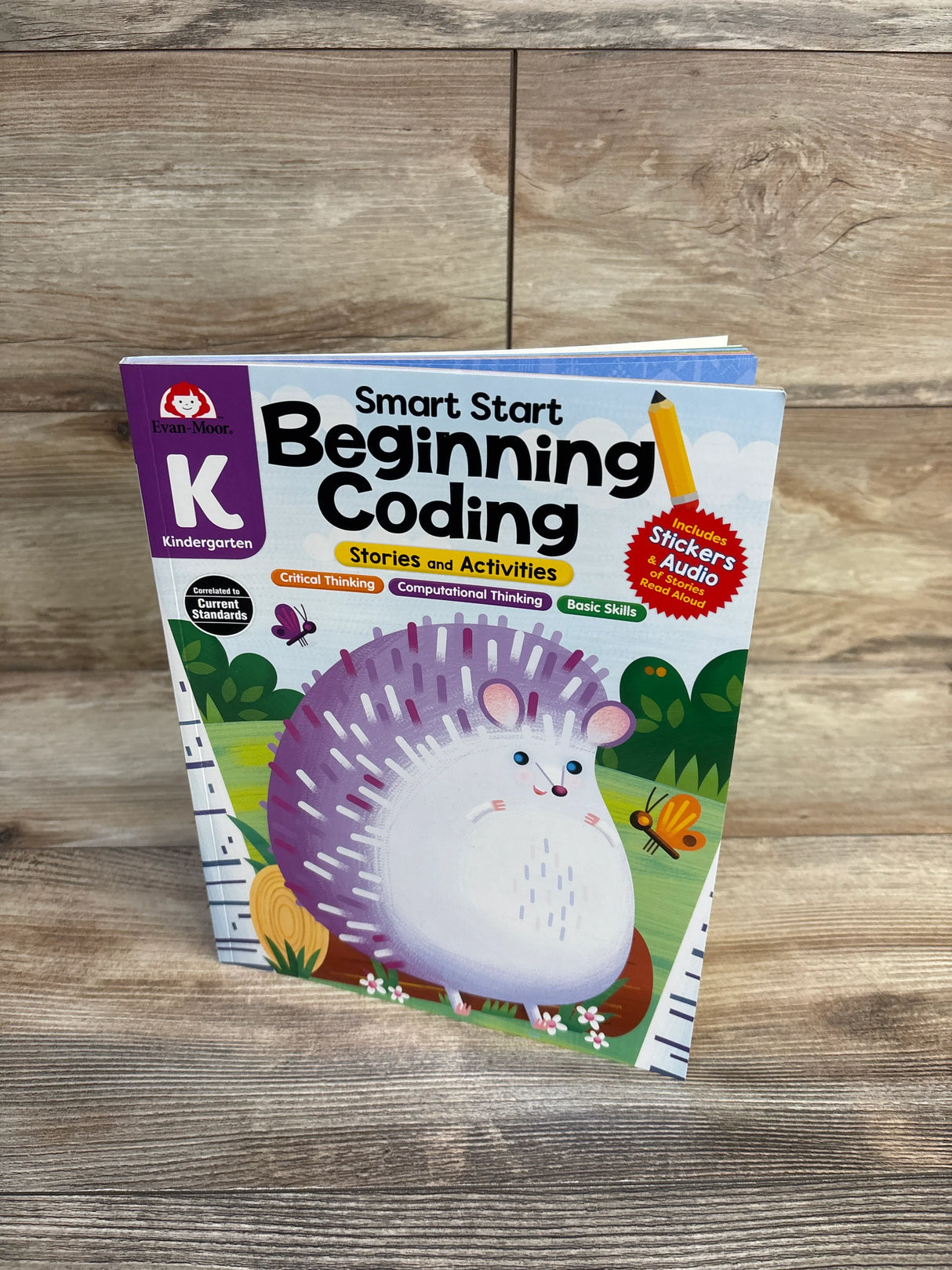 Evan-Moor Smart Start Beginning Coding Kingergarten Activity Workbook