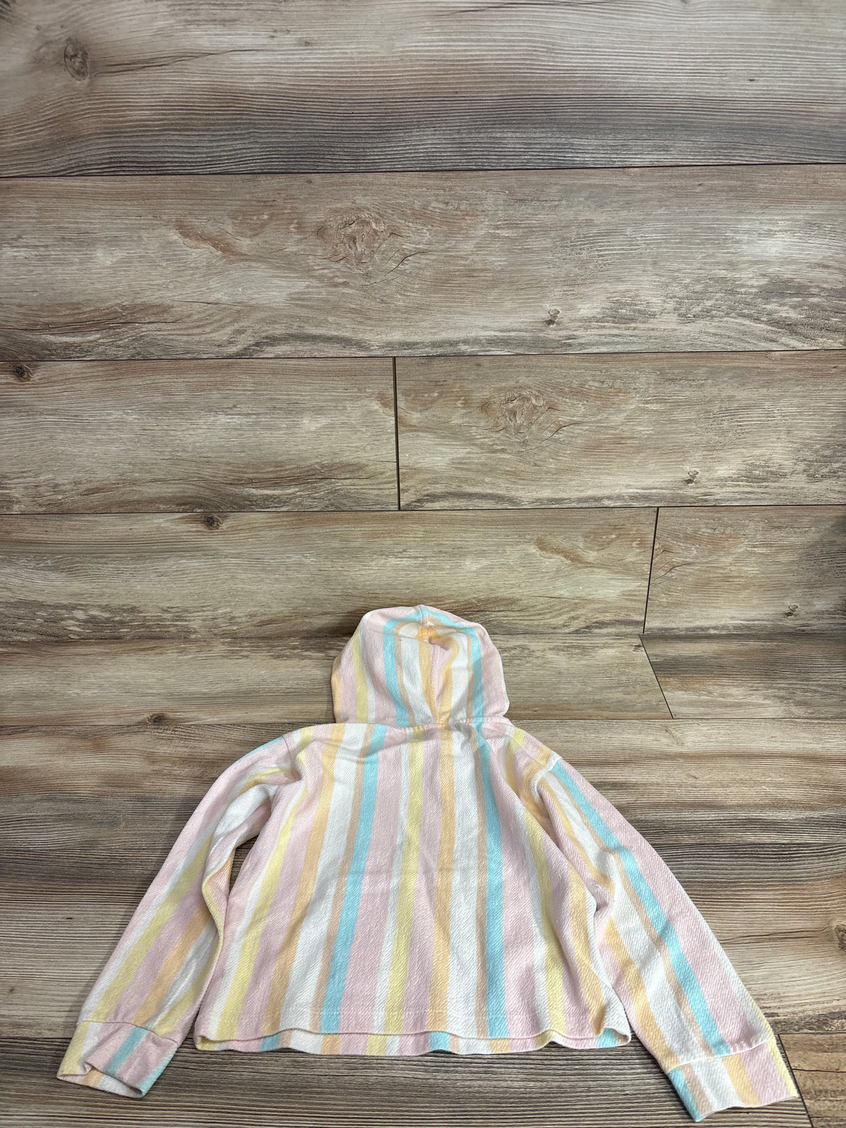 C&C California Kids Striped Hooded Poncho sz 5/6T