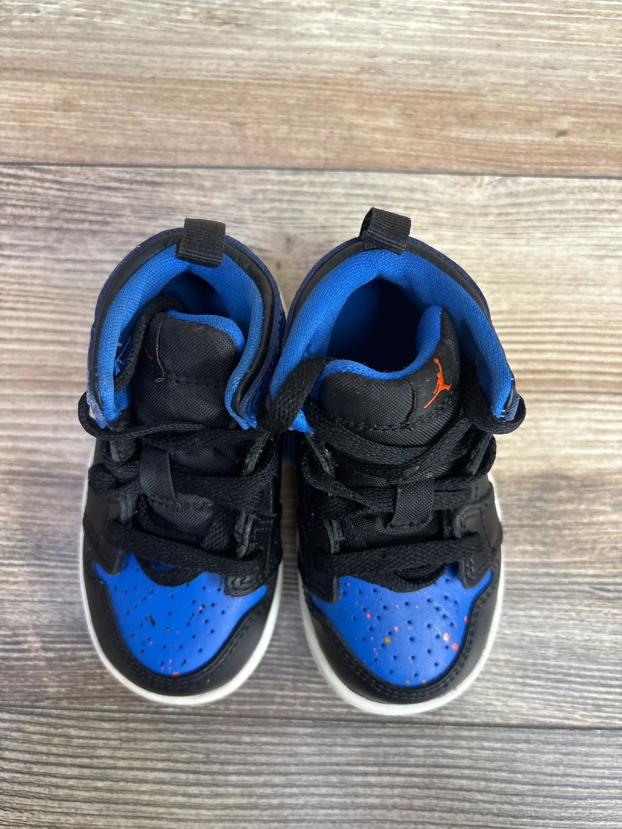 Air Jordan 1 Mid BT 'Royal Splatter' Sneakers sz 5c