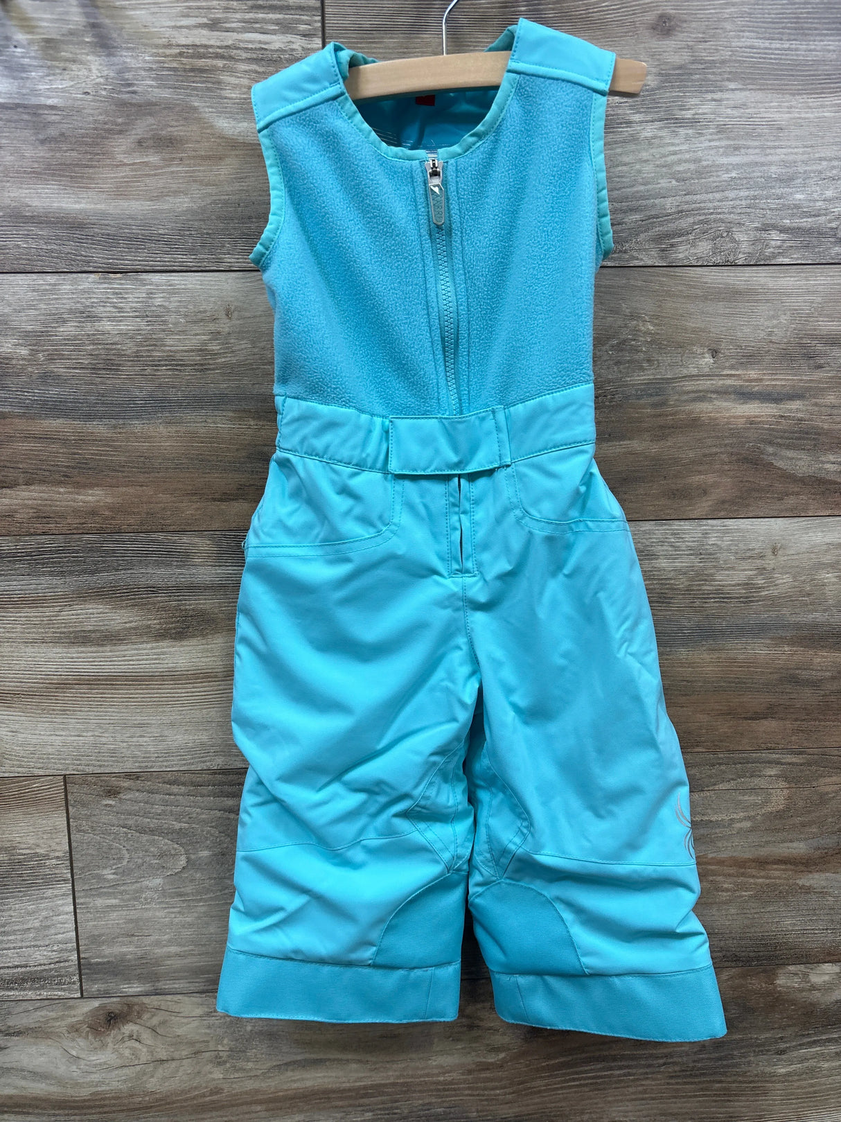 Spyder Bitsy Tart Snow Pants Ski Bib Turquoise sz 2T