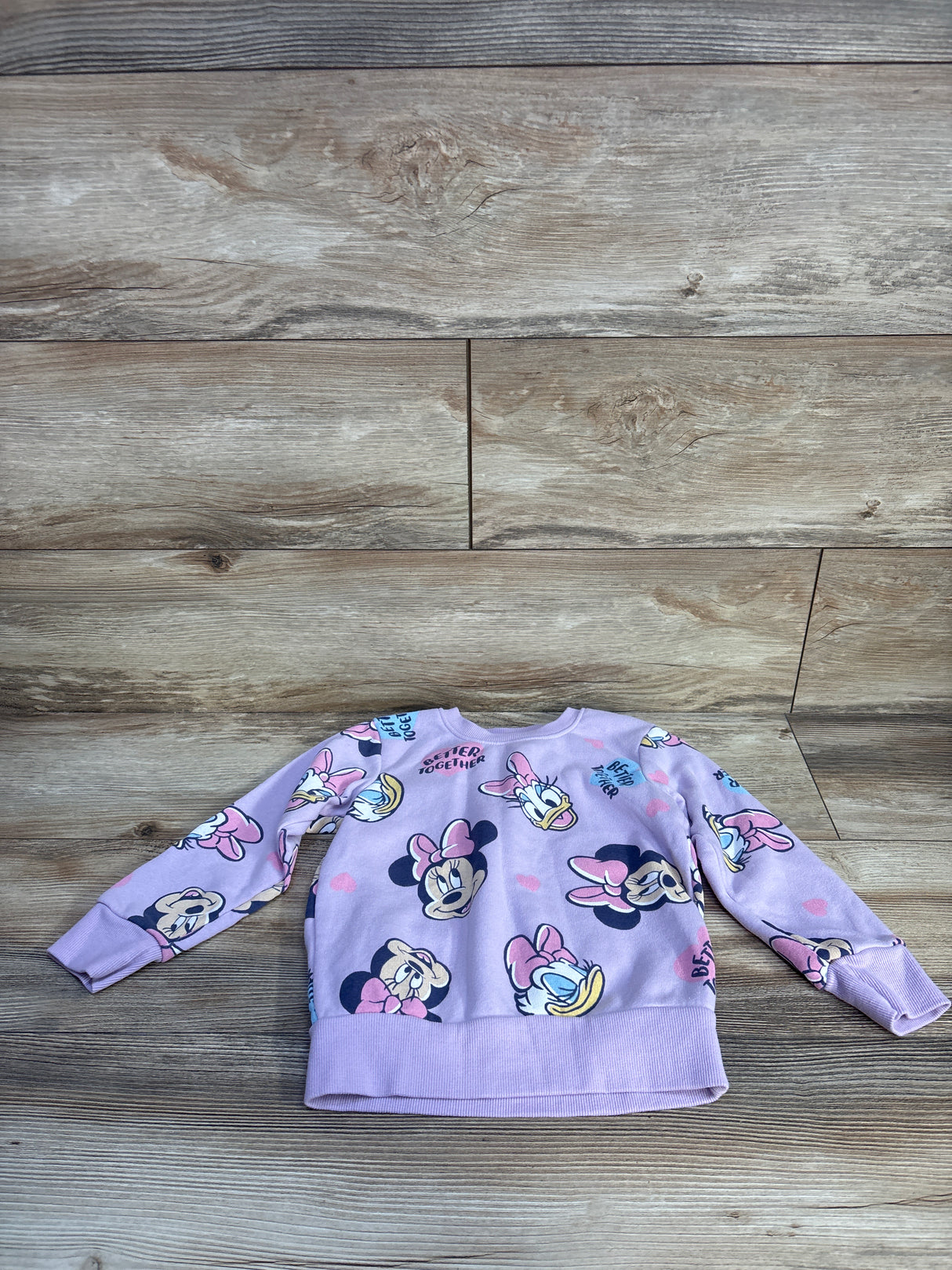 Disney Junior Minnie Mouse Pullover Sweatshirt Lilac sz 4T