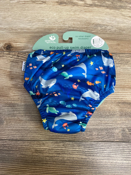 NEW Green Sprouts Eco Pull-Up Swim Diaper Blue sz 6m - Me n Mommy To Be