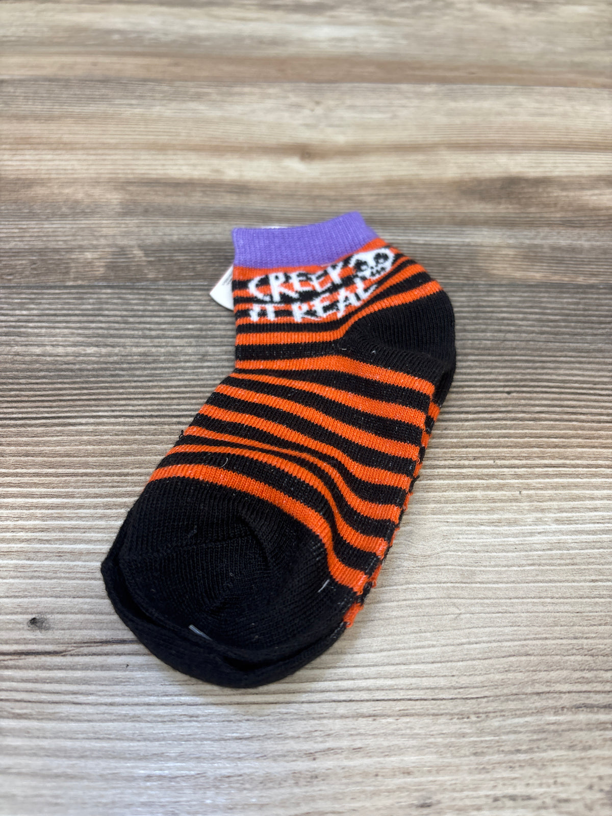NEW Kids Halloween Socks Orange sz 5-6.5c