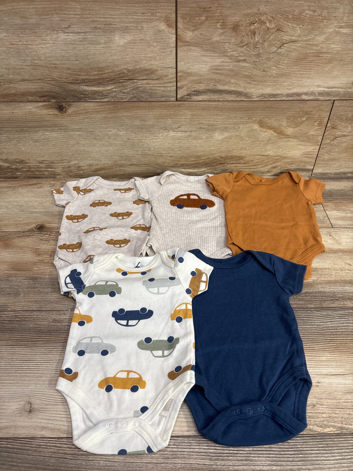 DreamGro 5pk Bodysuit Set Beige sz 0-3m