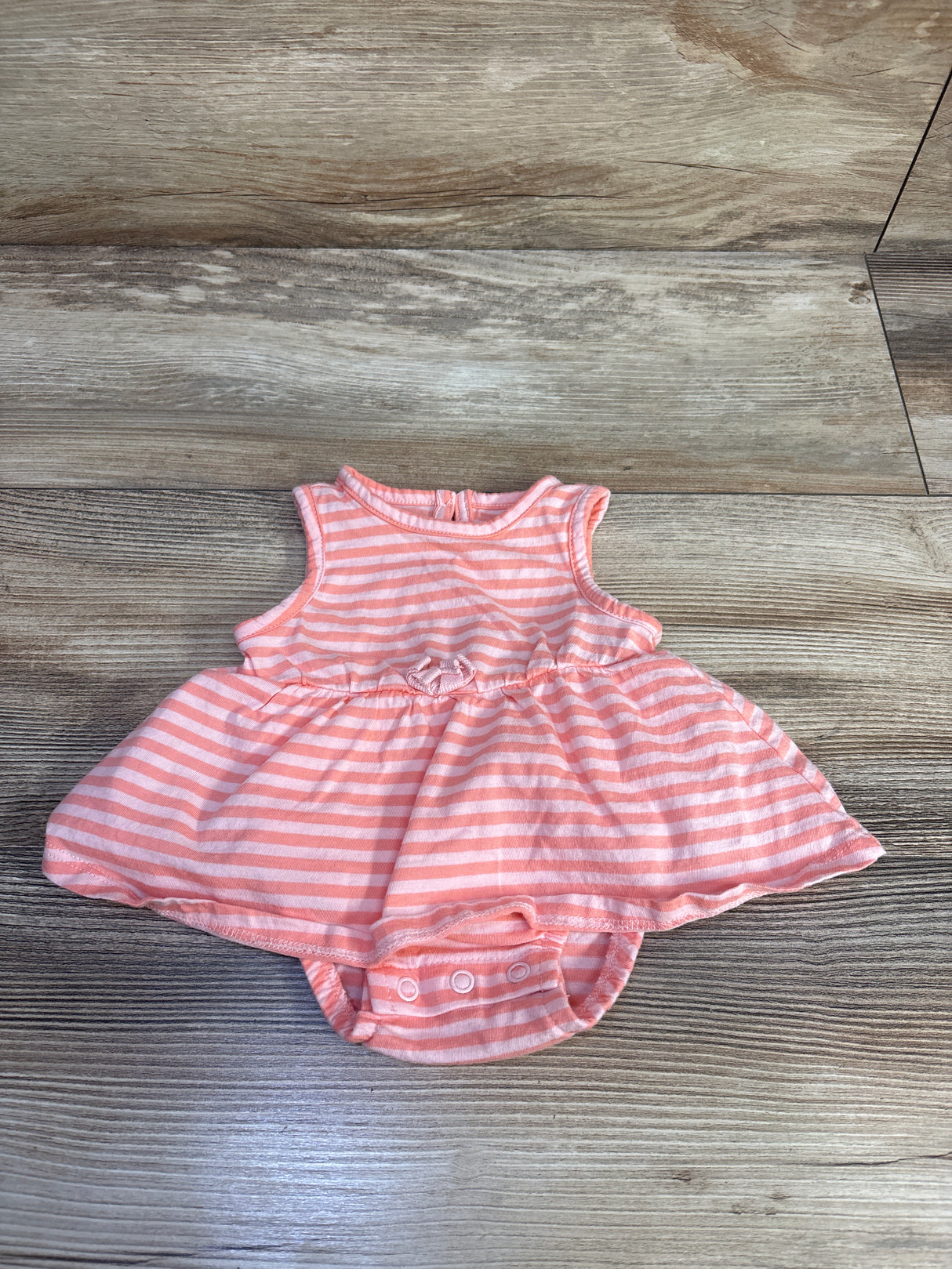 Carter's Striped Bodysuit Dress Pink sz Newborn