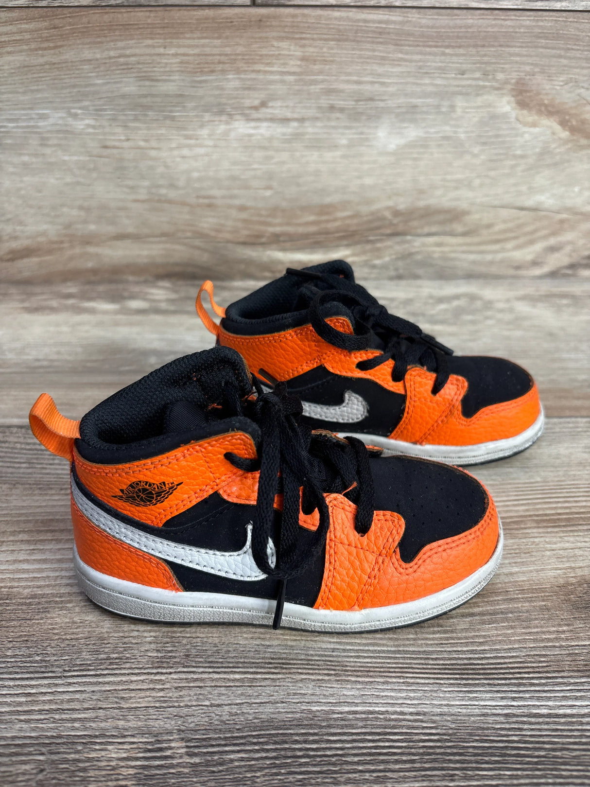 Air Jordan 1 Mid TD 'Black Cone' Sneakers sz 8c*