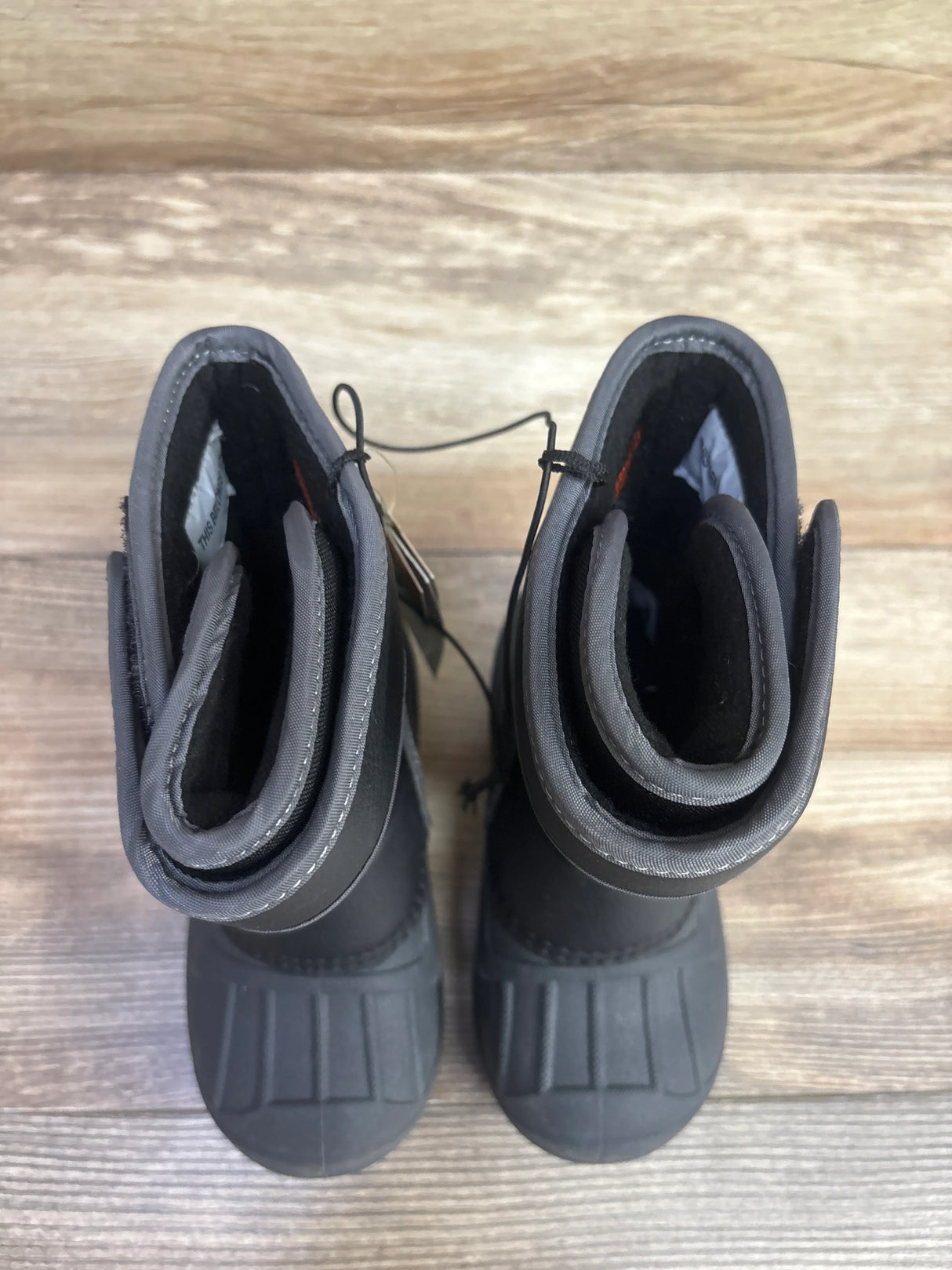 NEW Cat & Jack Lenny Winter Snow Boots Black sz 8c