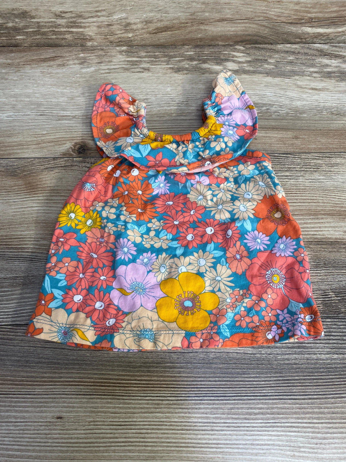 Carter's Floral Top Green sz 12m - Me n Mommy To Be