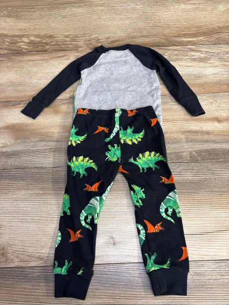 Child Of Mine 2pc Dinosaur Pajama Set Black/Grey sz 12m - Me n Mommy To Be