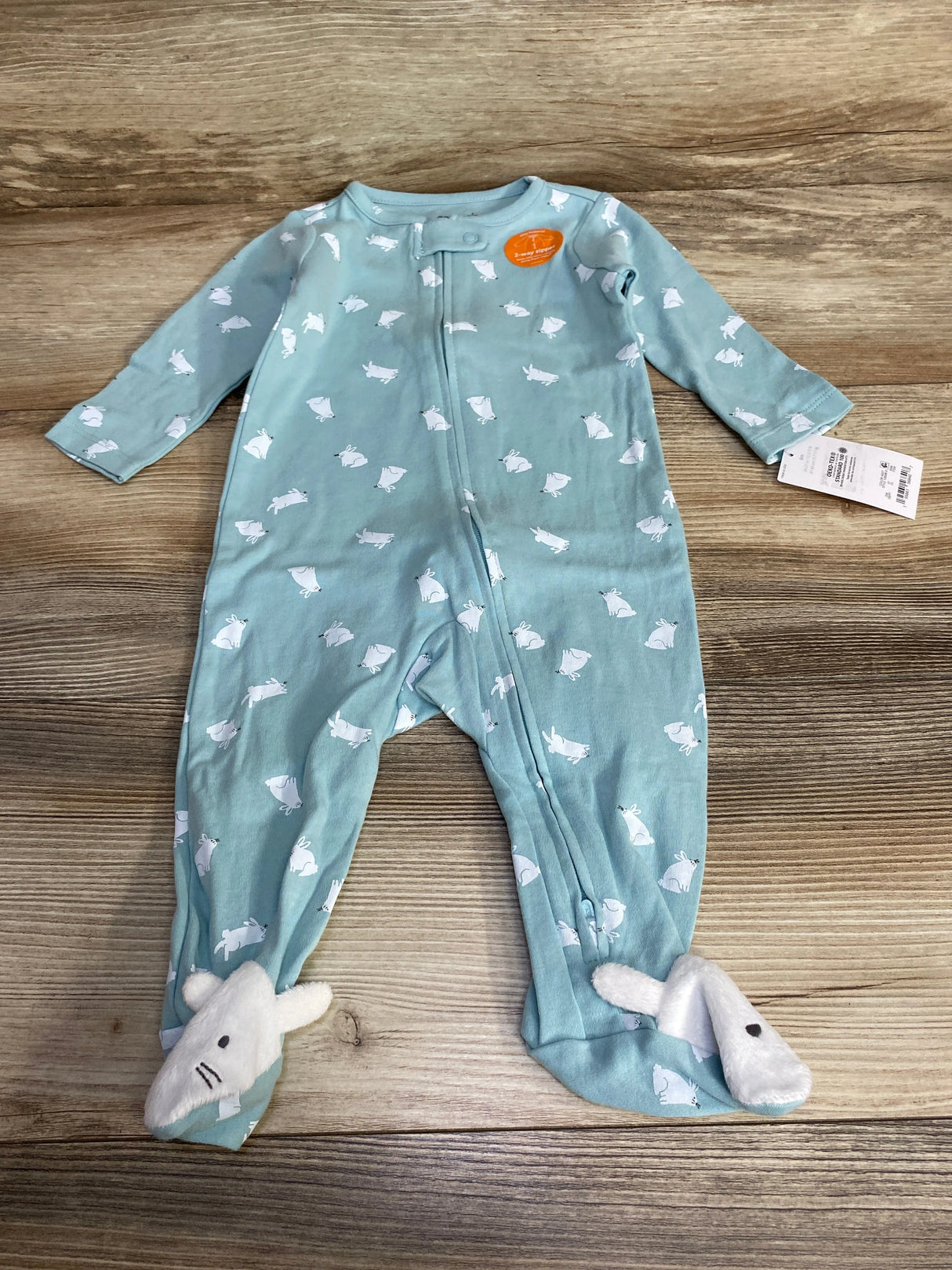 NEW Just One You Bunny Print Sleeper Blue sz 6m - Me n Mommy To Be