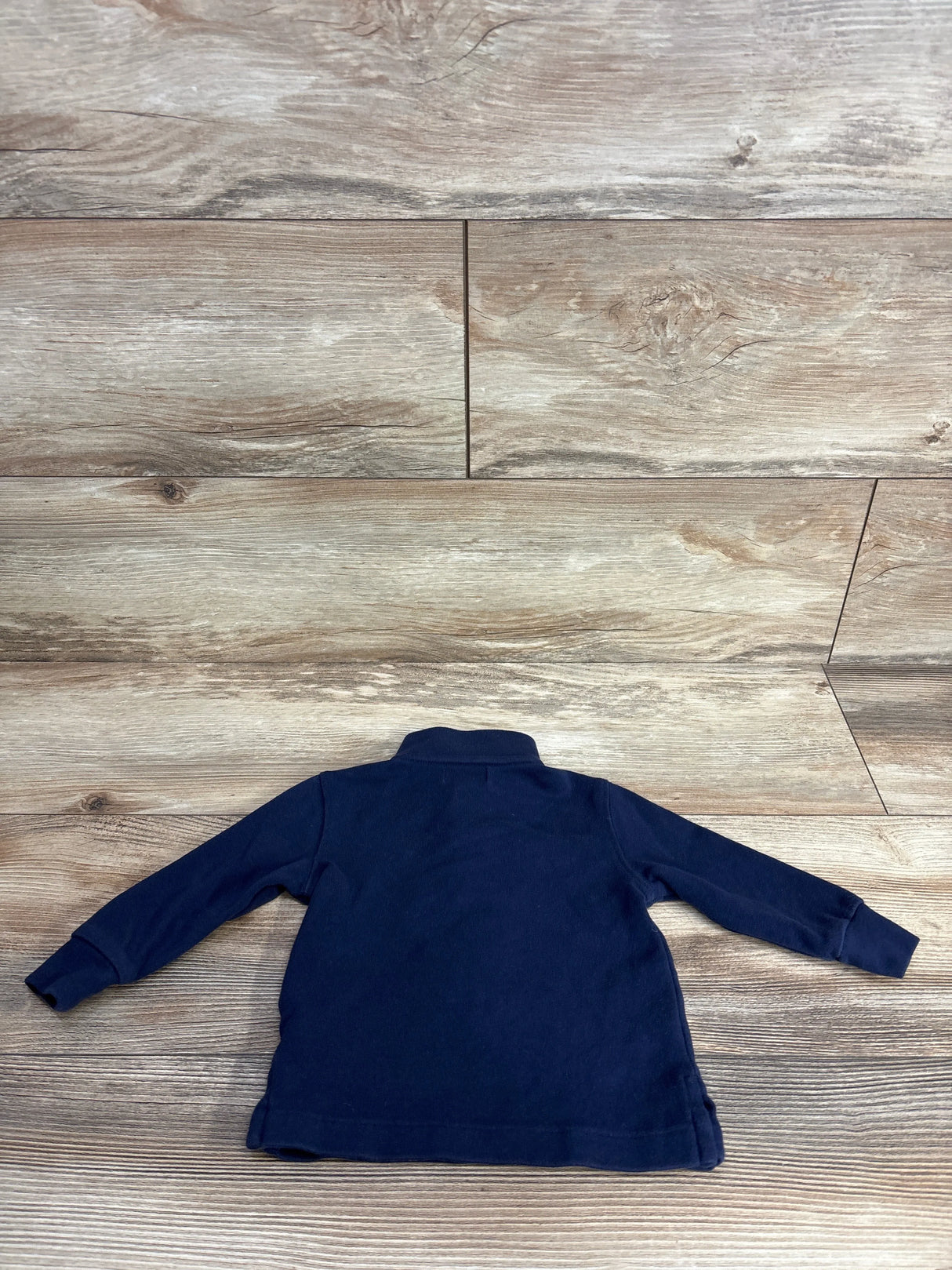 Ralph Lauren Cotton Interlock Quarter-Zip Pullover Refined Navy sz 9m