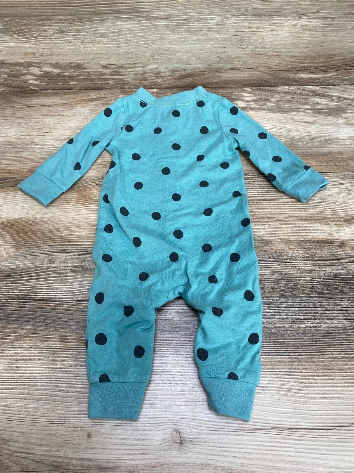 Cat & Jack Polka Dot Coverall Green sz 0-3m - Me n Mommy To Be
