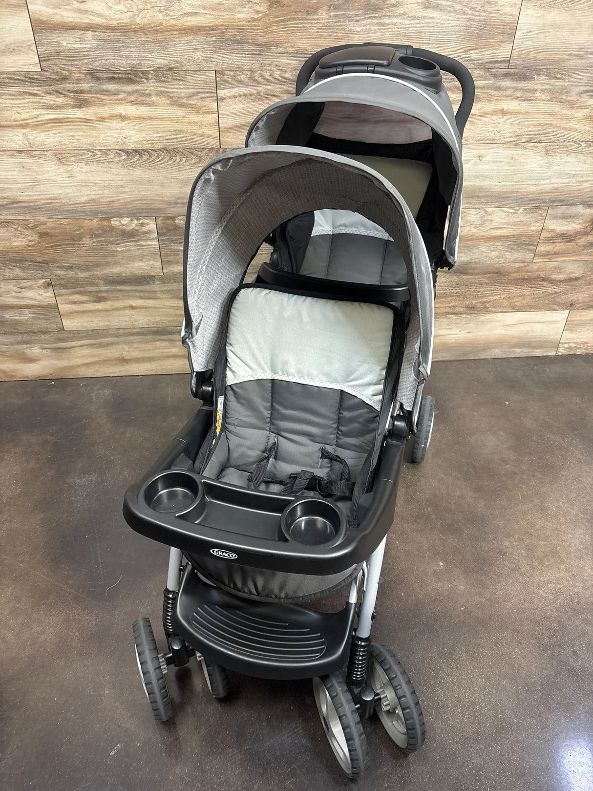 Graco DuoGlider Click Connect Double Stroller in Glacier