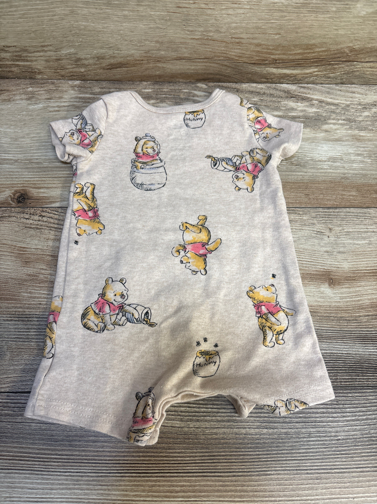 Disney Baby Winnie The Pooh Hunny Romper Taupe sz 0-3m