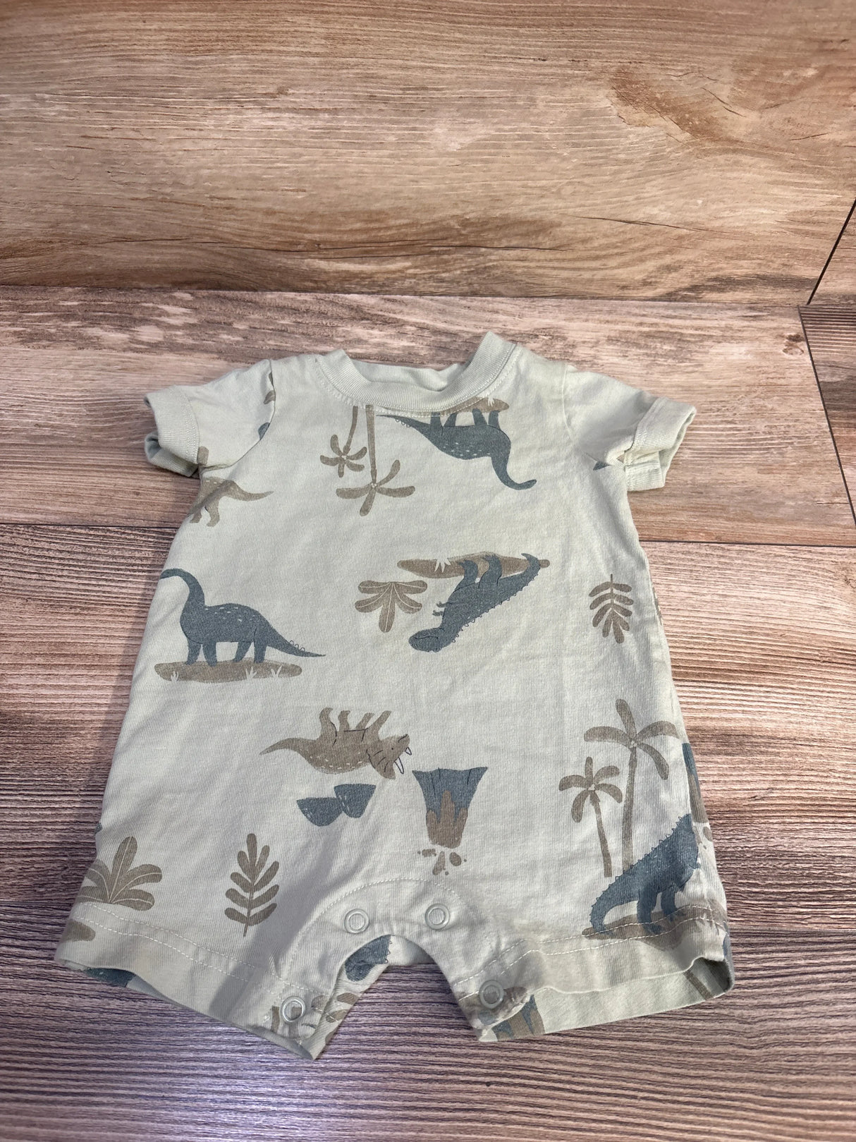 Just One You Dinosaur Shortie Romper Green sz 3m