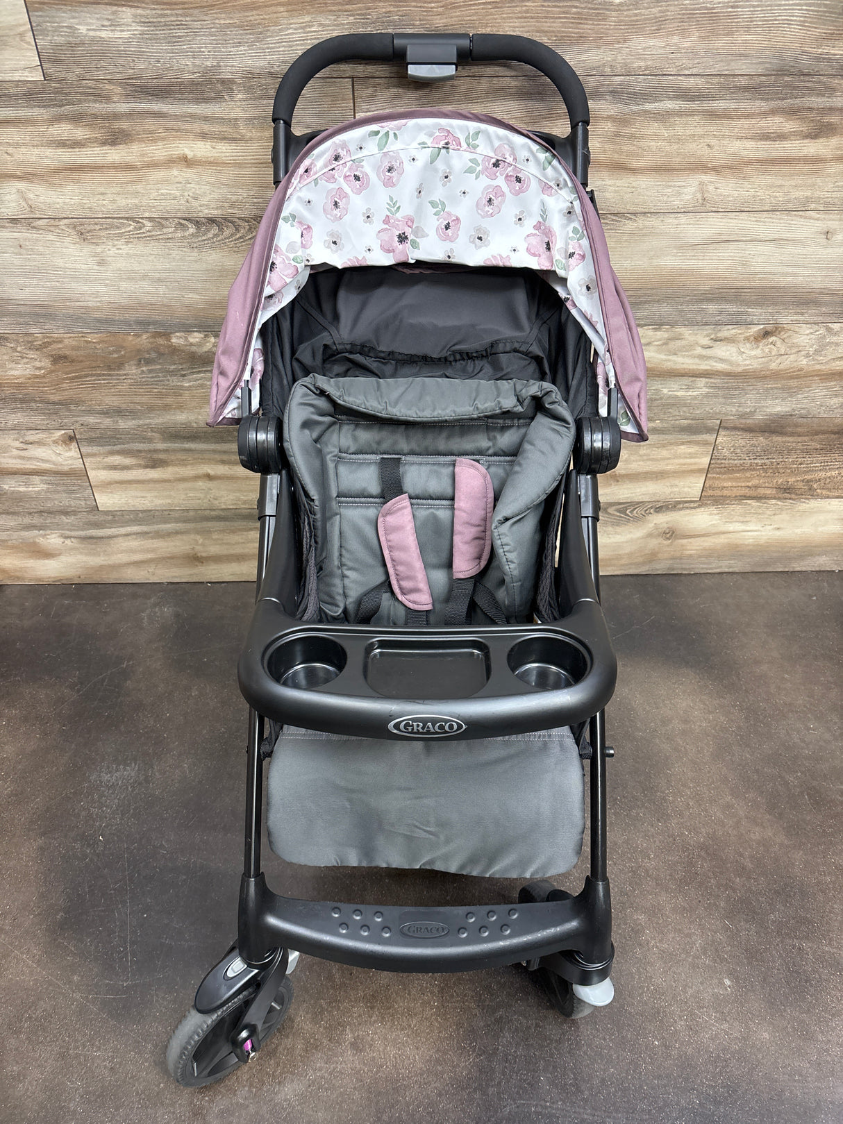Graco Verb Click Connect Travel System with SnugRide Infant Car Seat Pink