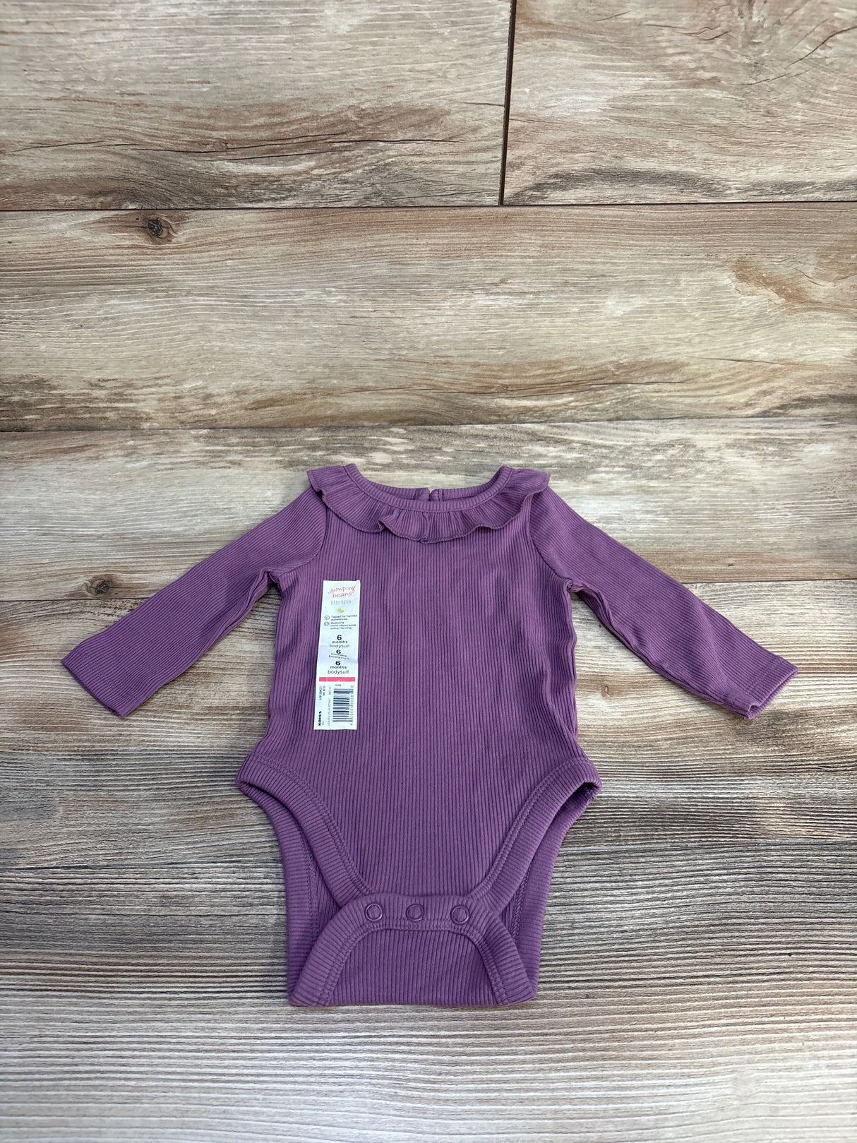 NEW Jumping Beans Ribbed Collar Bodysuit Purple sz 6m